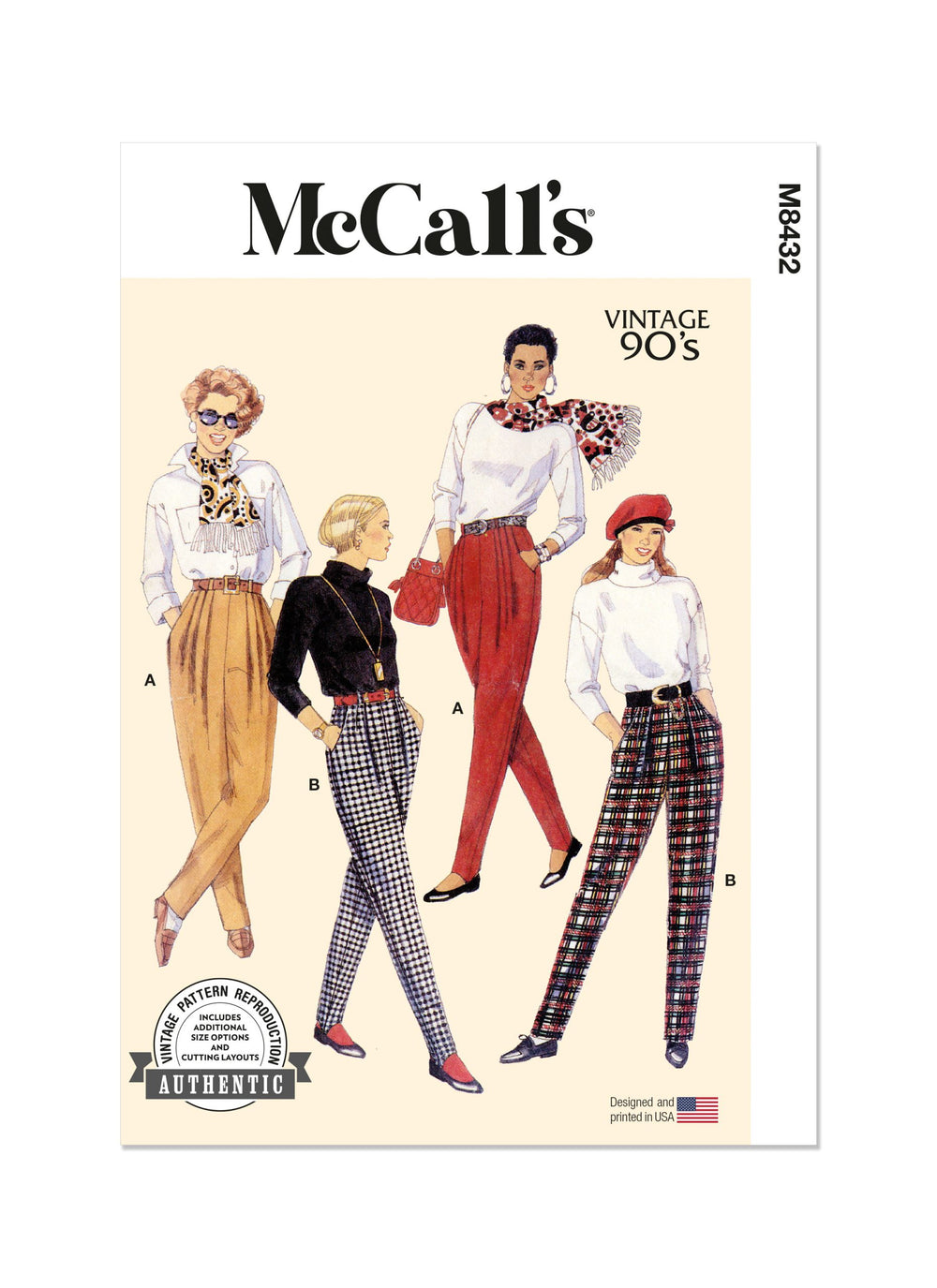 McCalls Vintage Trousers M8432