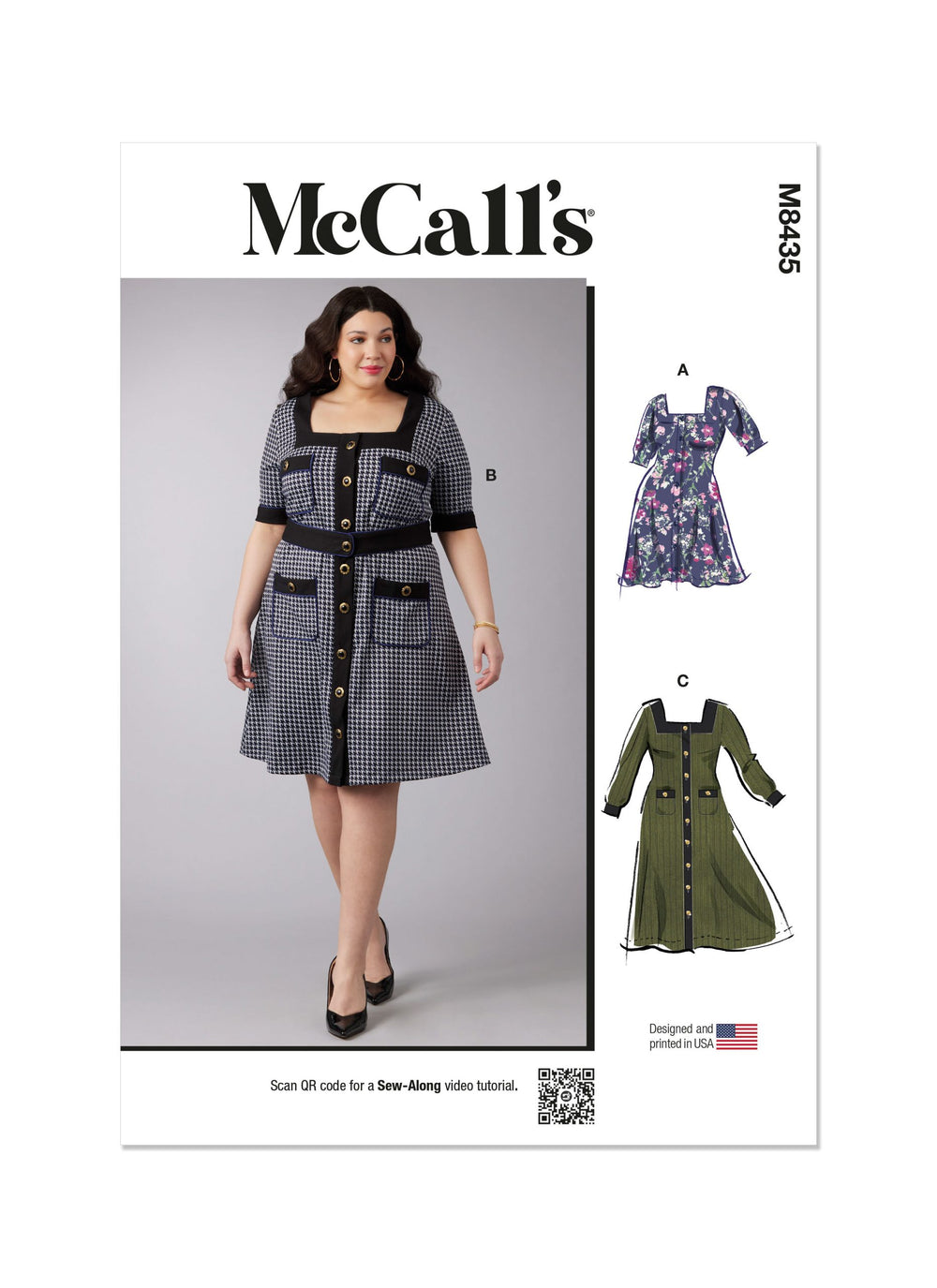 McCalls Knit Dress M8435