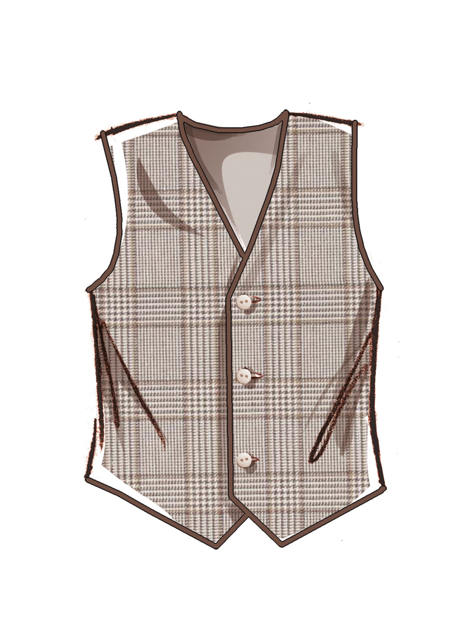 McCalls His & Hers Lined Vests/Waistcoats M8442