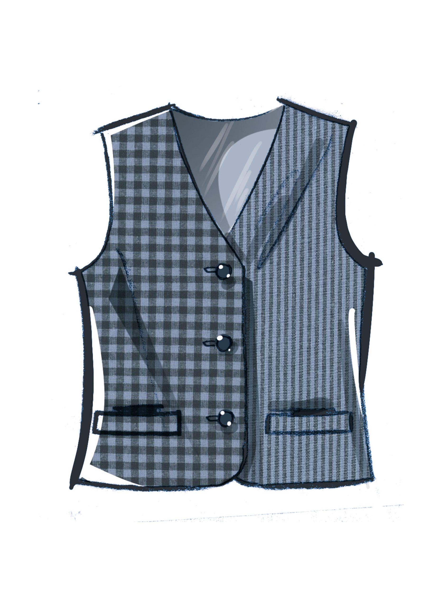 McCalls His & Hers Lined Vests/Waistcoats M8442