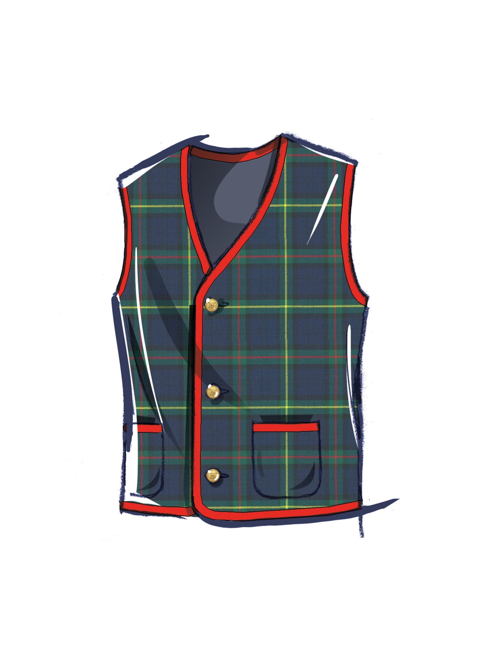 McCalls His & Hers Lined Vests/Waistcoats M8442