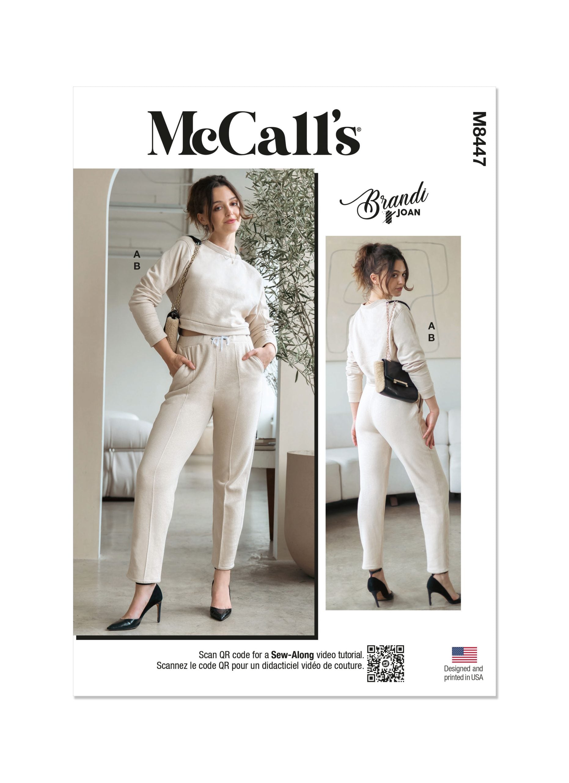 McCalls Knit Top & Trousers M8447