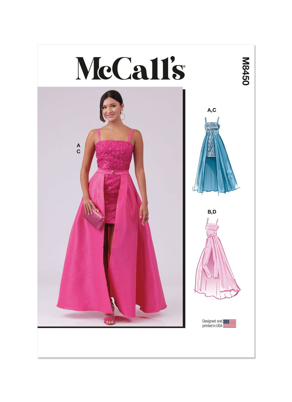 McCalls Dress, Jumpsuit & Overskirt M8450