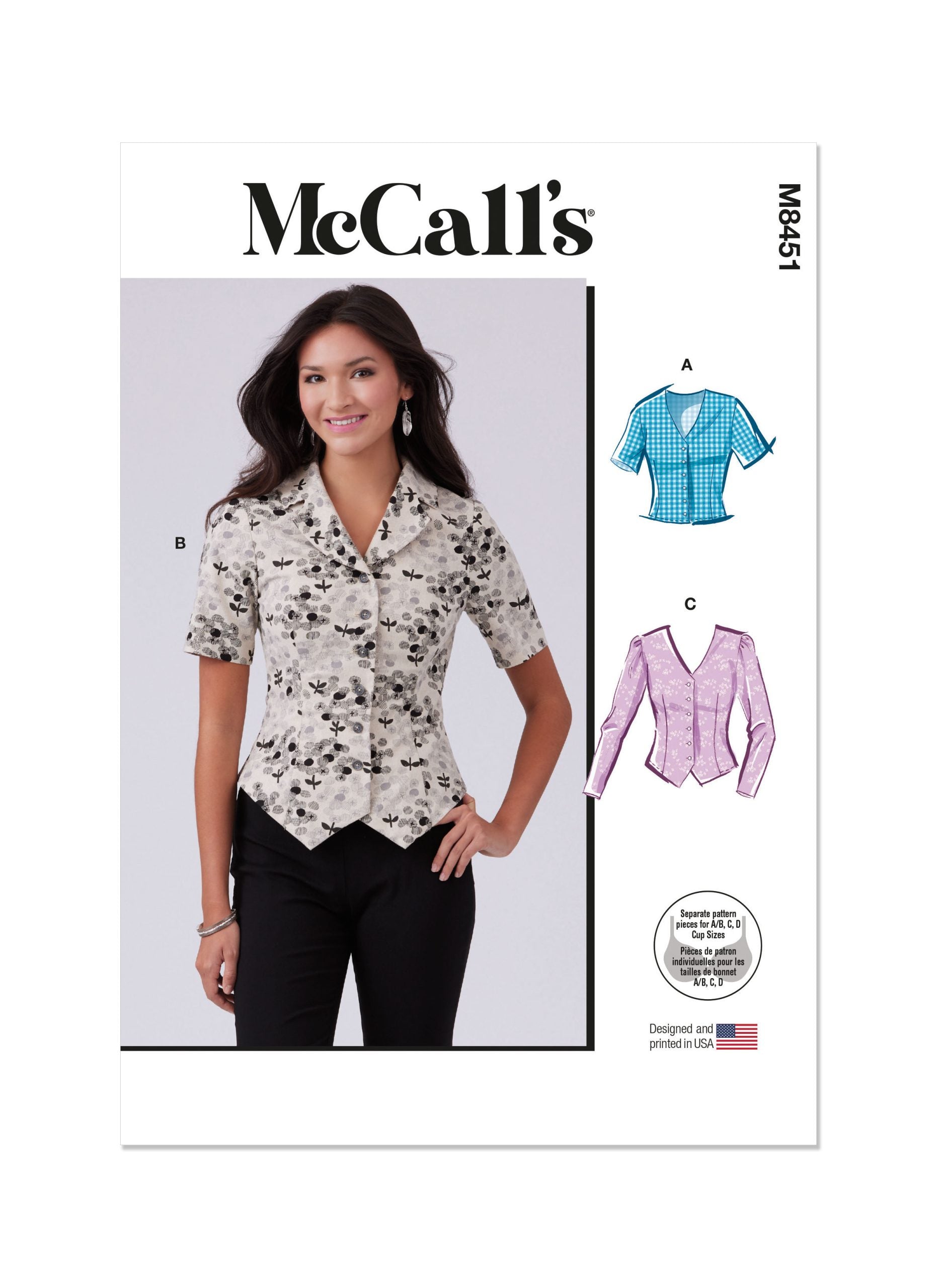 McCalls Blouse M8451