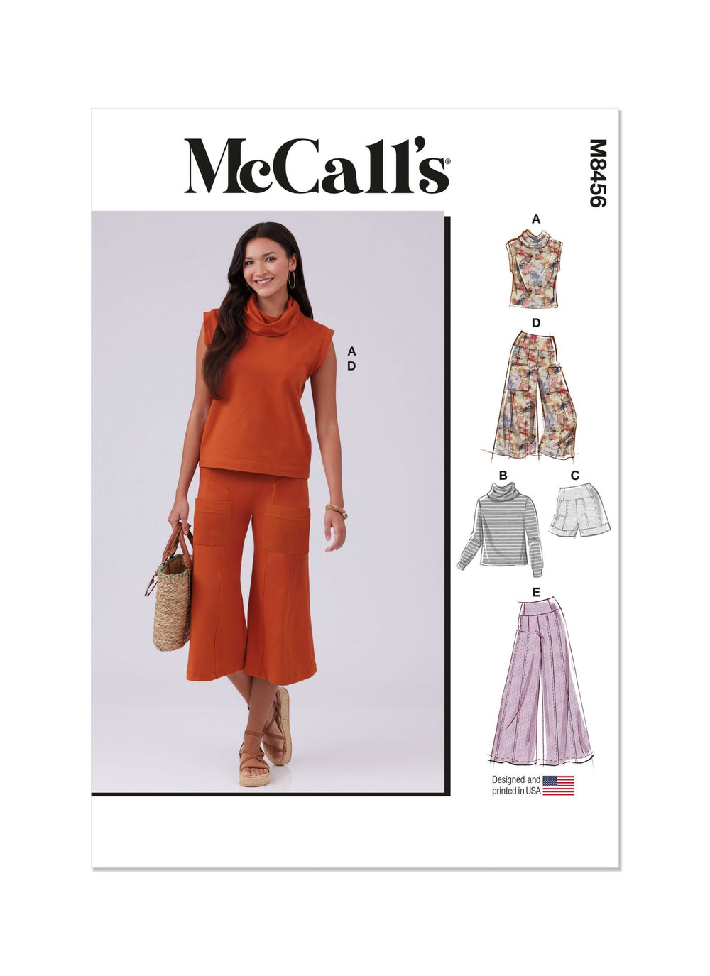 McCalls Top, Shorts & Trousers M8456