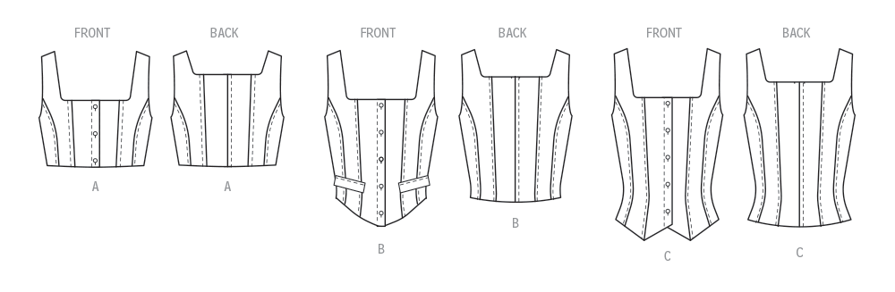 McCalls Waistcoat Tops M8478