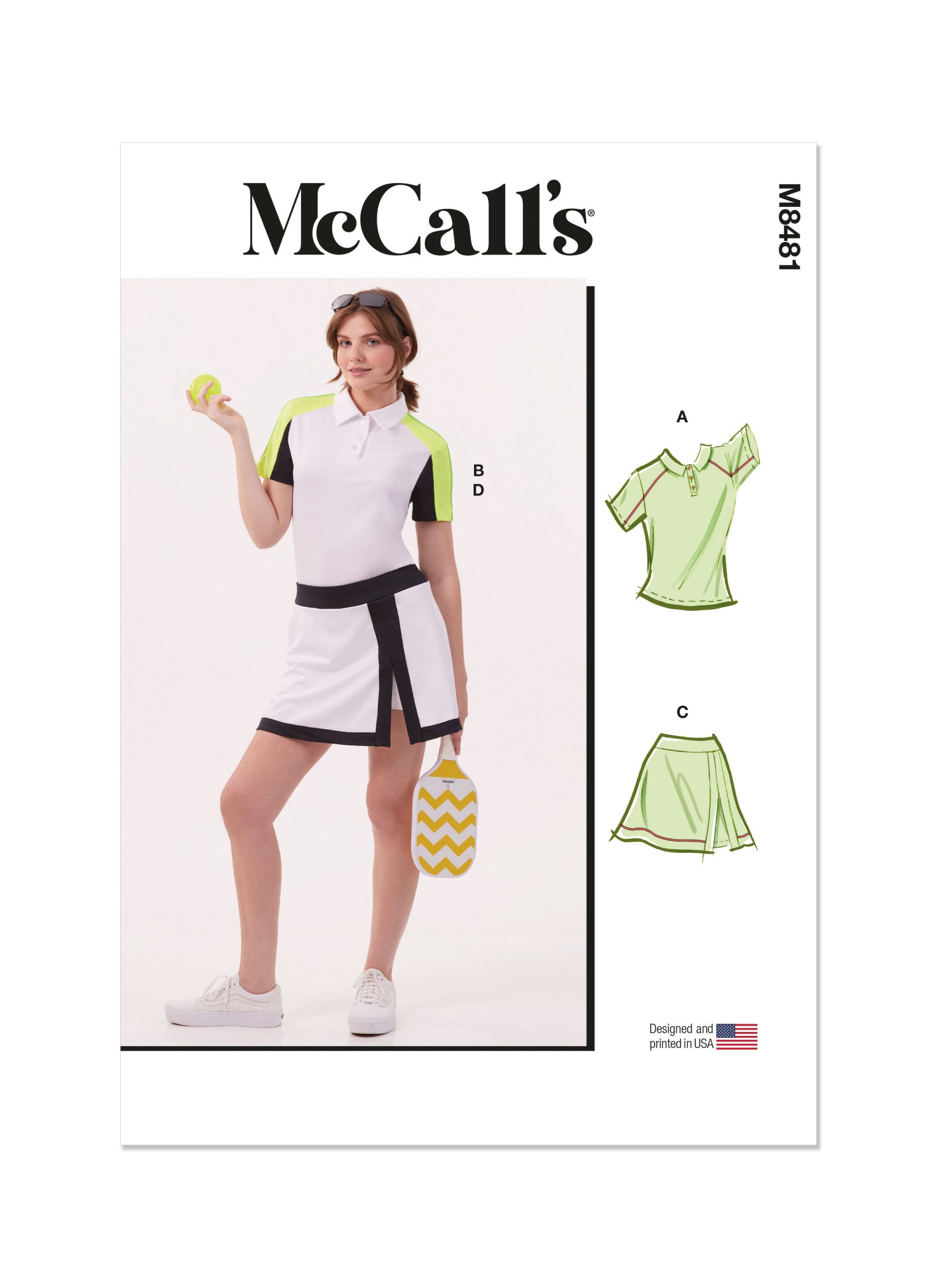 McCalls Knit Top & Skorts M8481
