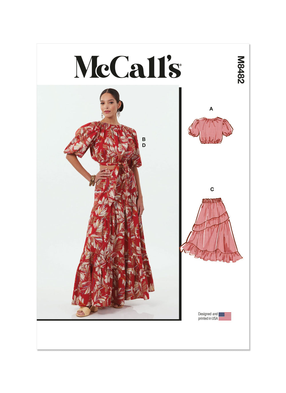 McCalls Tops & Skirts M8482