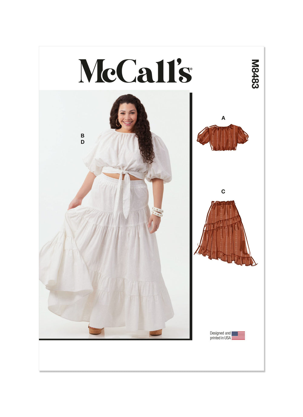 McCalls Tops & Skirts M8483