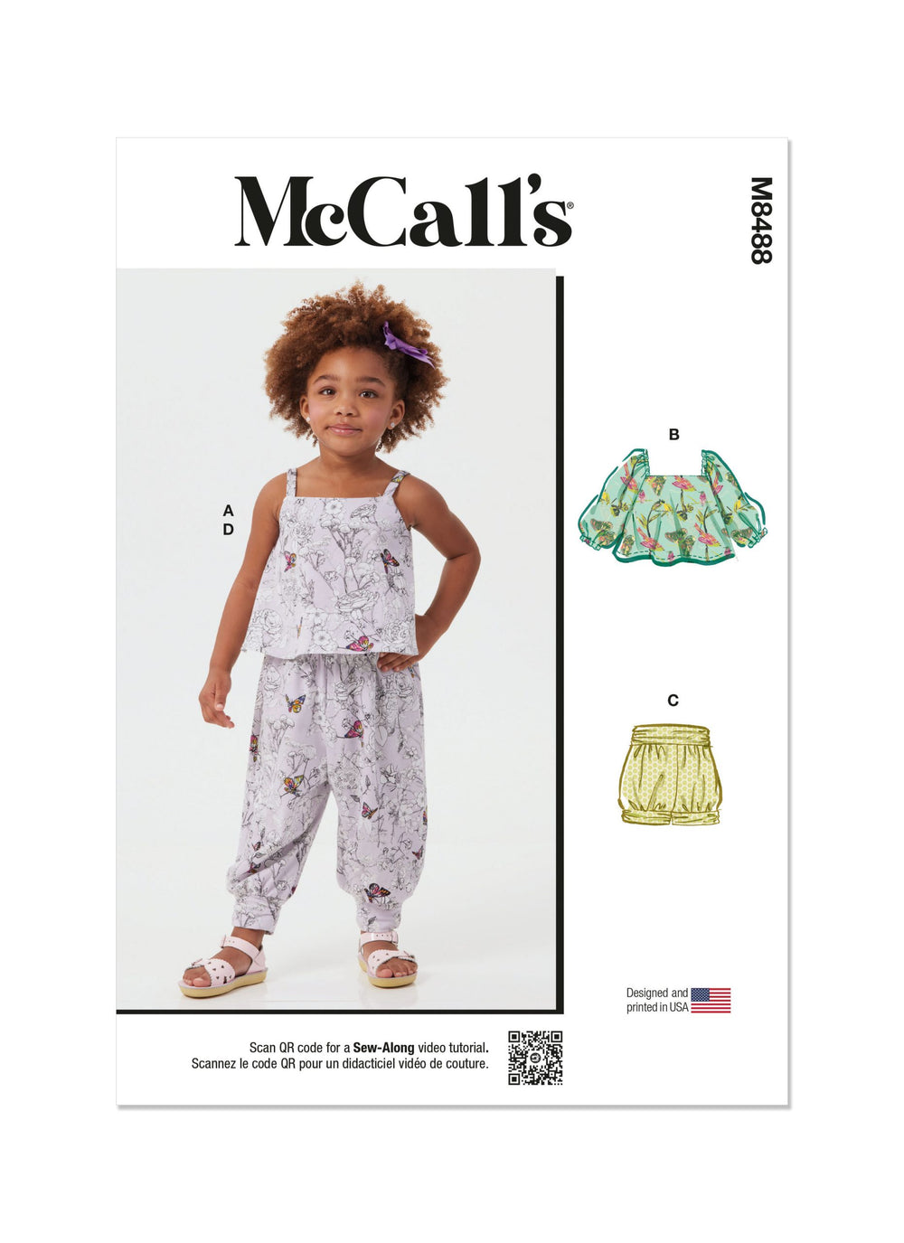 McCalls Baby/Child Top, Shorts & Trousers M8488