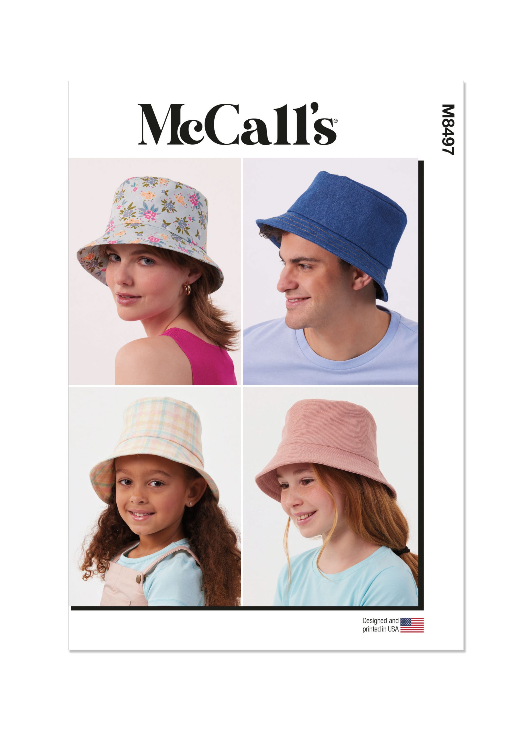 McCalls Child/Teen/Adult Hats M8497