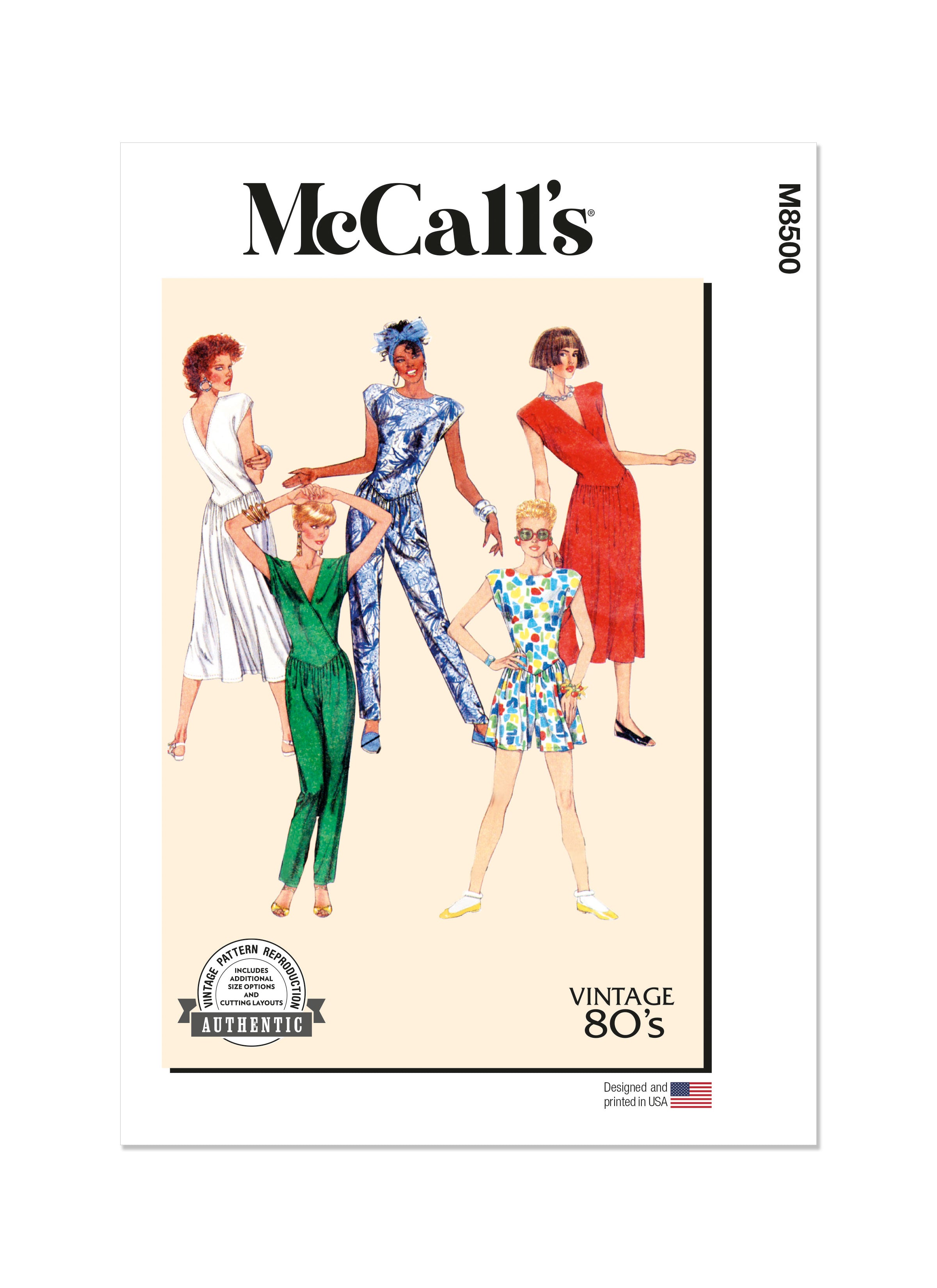 McCalls Vintage Dress & Jumpsuit M8500