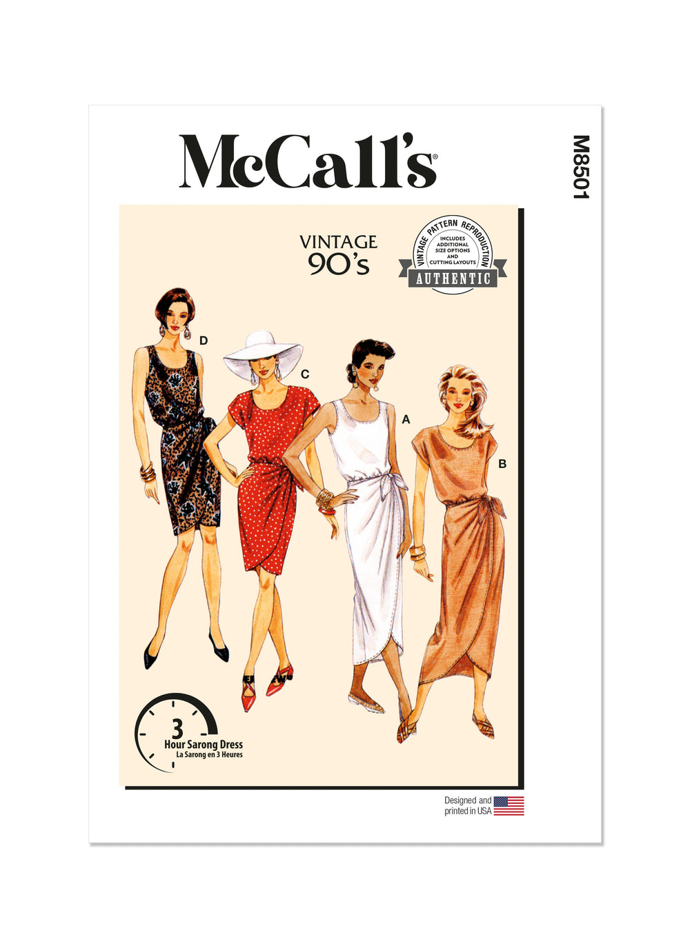 McCalls Vintage Dress M8501