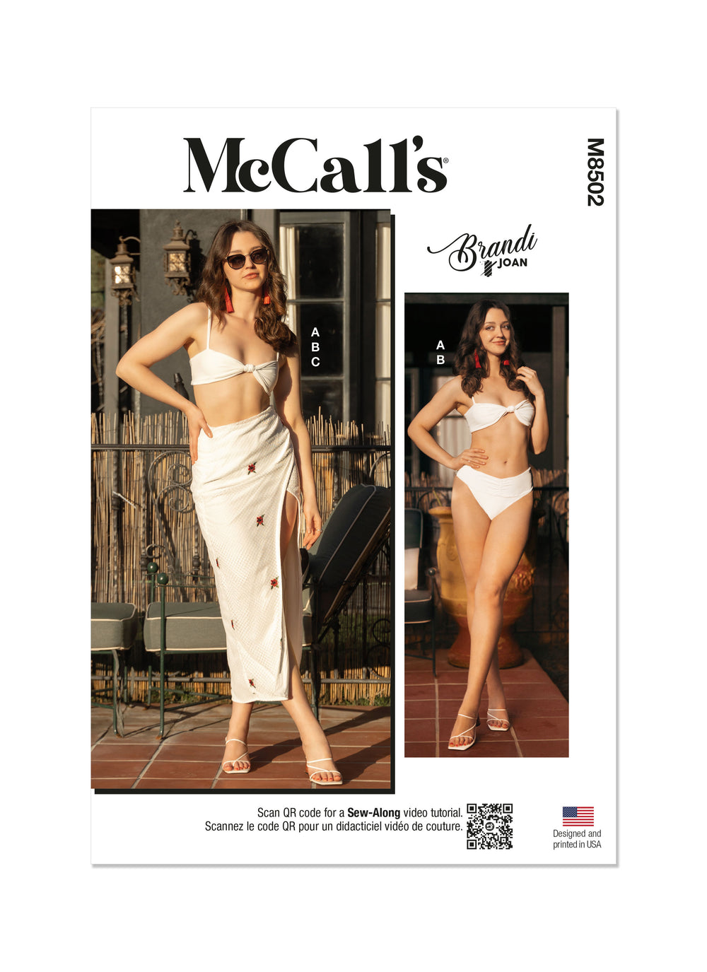 McCalls Bikini & Skirt M8502