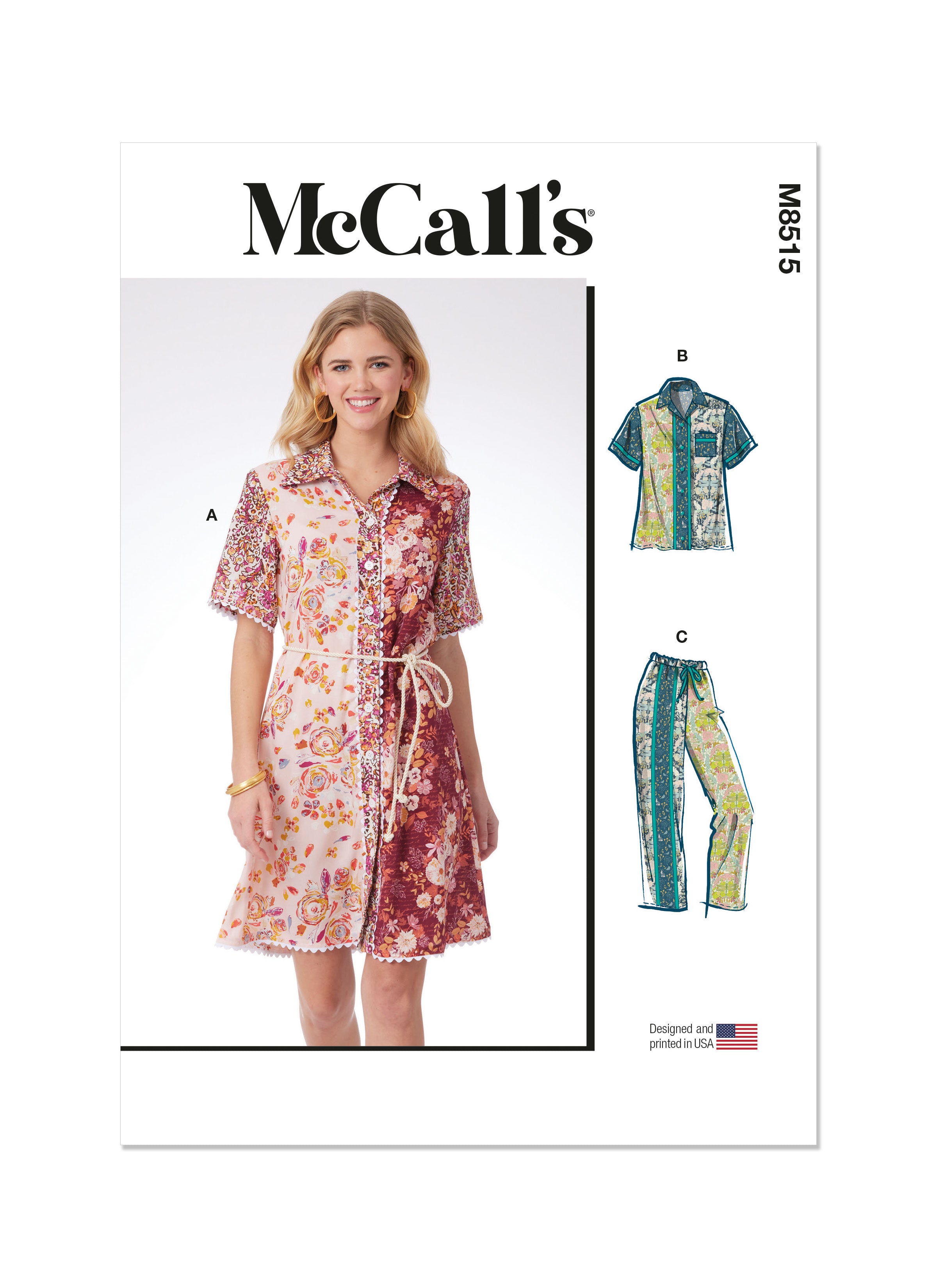 McCalls Dress, Top & Trousers M8515