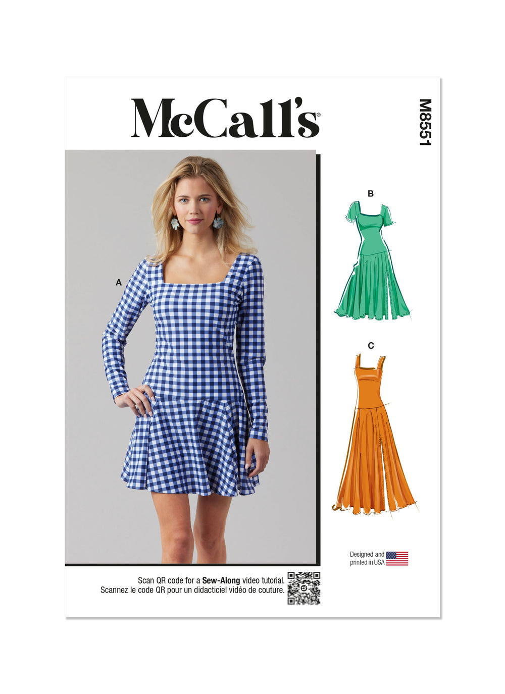 McCall's Knit Dress M8551