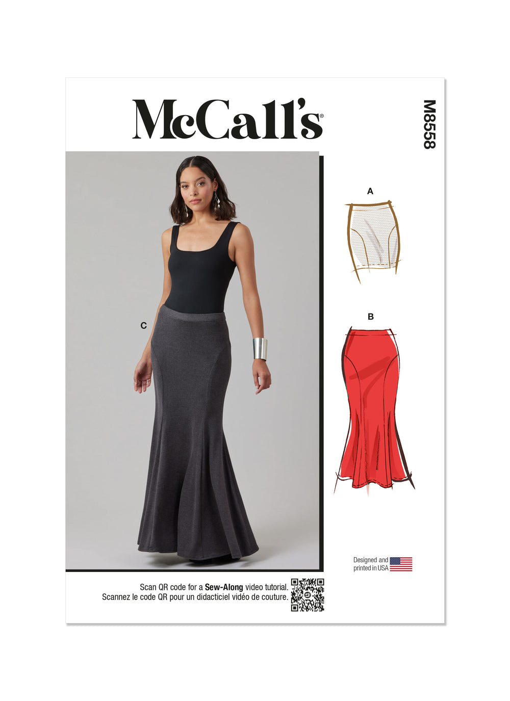 McCall's Knit Skirt M8558