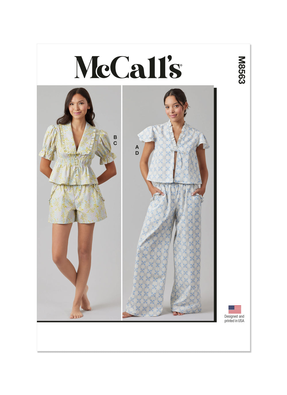 McCall's Lounge Tops, Shorts and Pants M8563