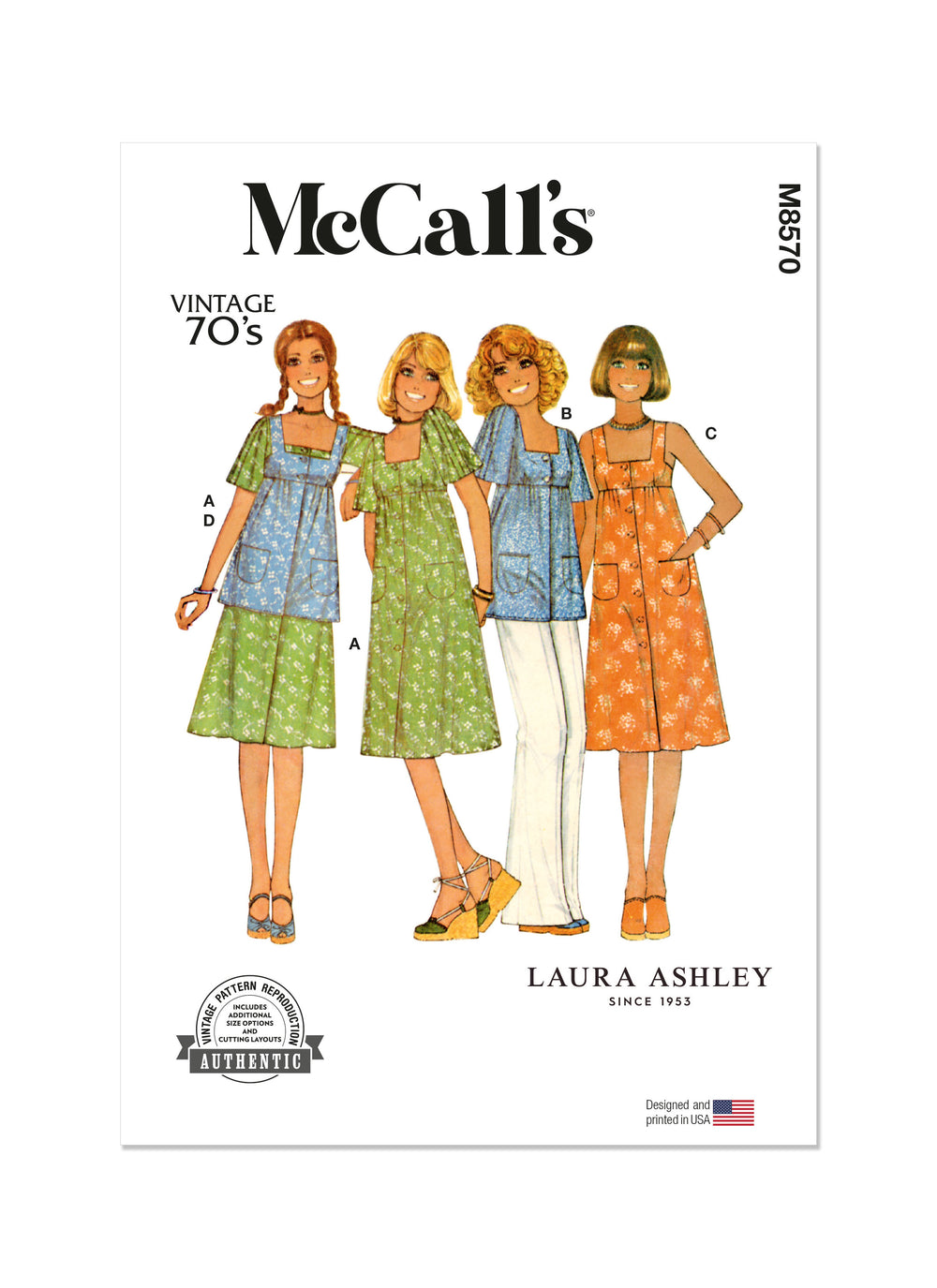 McCall's Dress, Pinafore and Top M8570