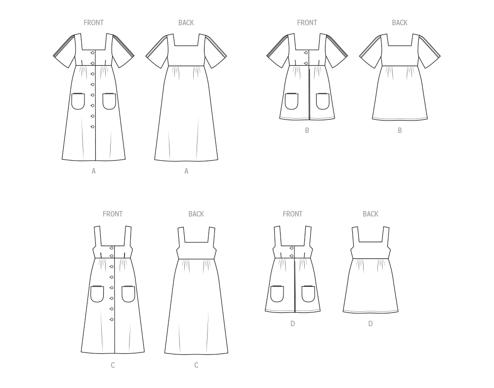 McCall's Dress, Pinafore and Top M8570