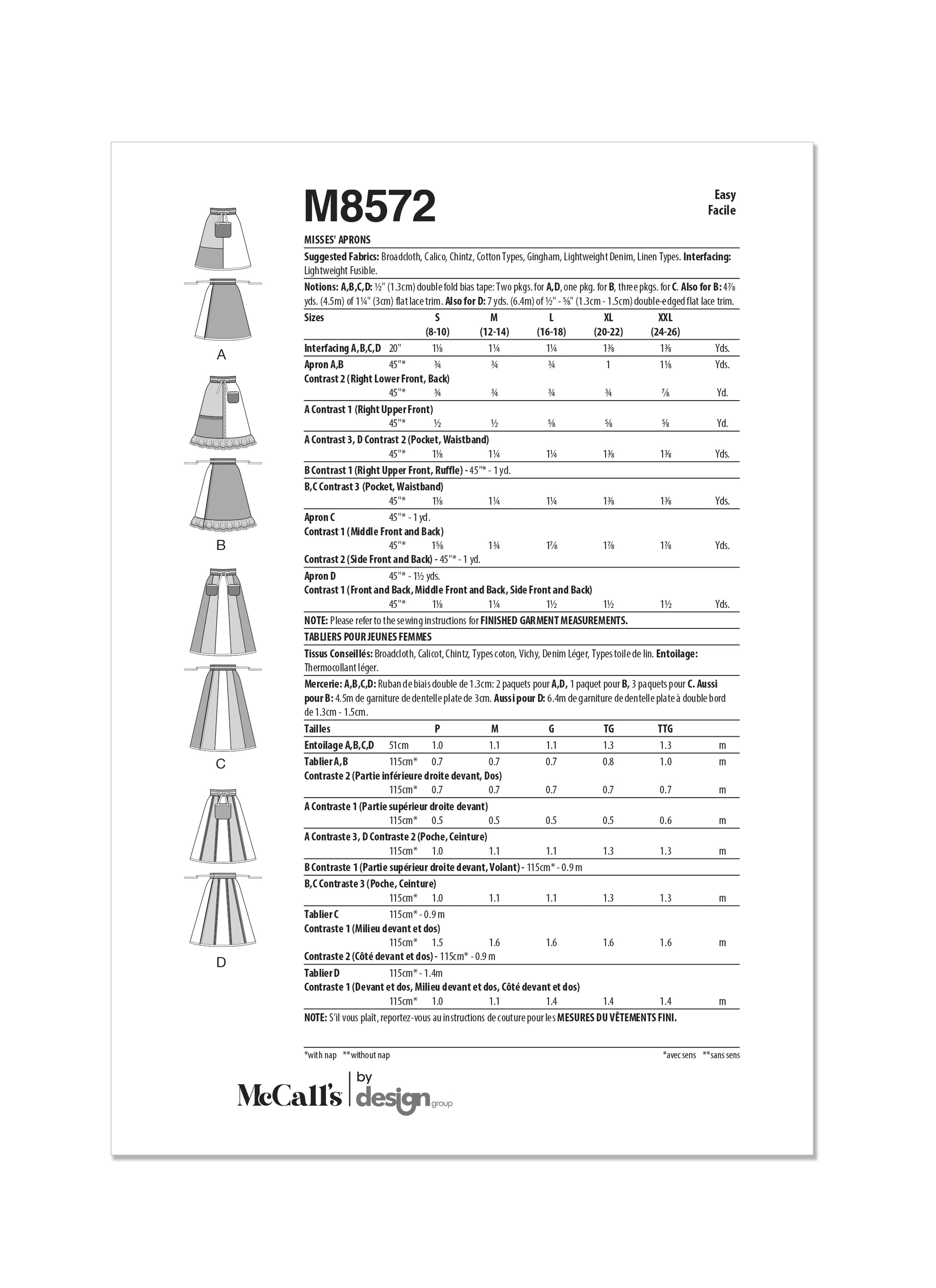 McCall's Apron M8572