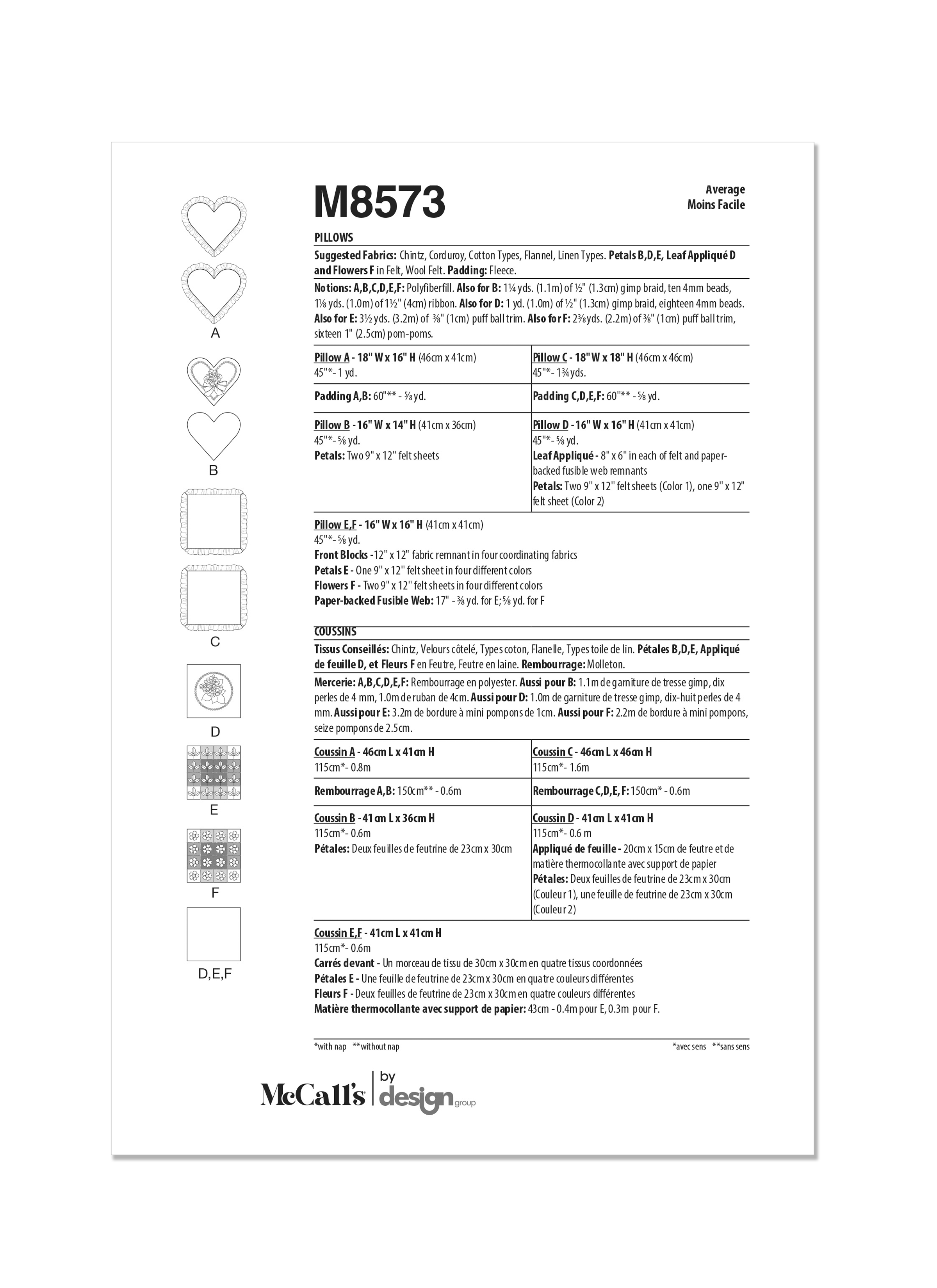 McCall's Pillows M8573