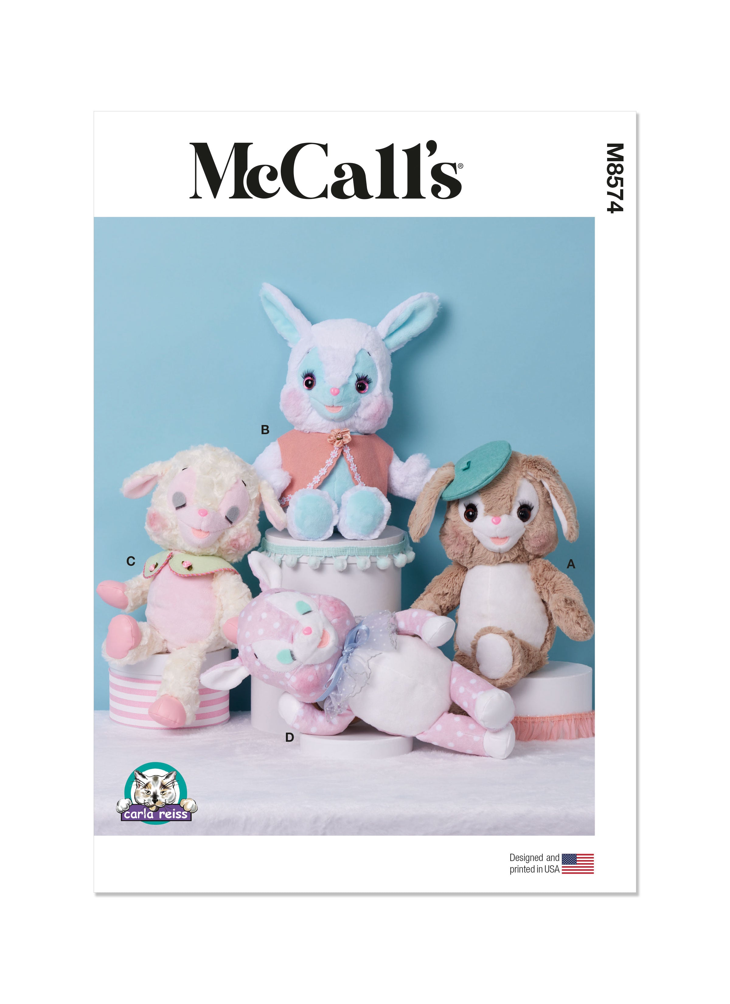 McCall's Plush Animals M8574