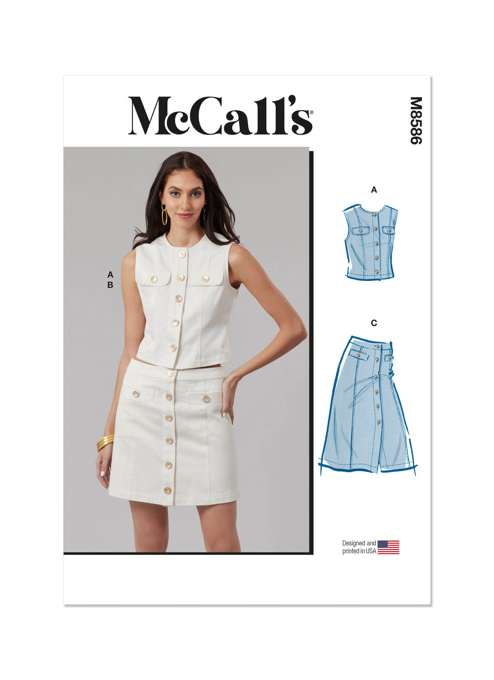 McCall's Top and Skirt M8586