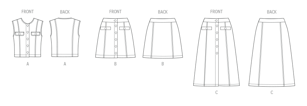 McCall's Top and Skirt M8586