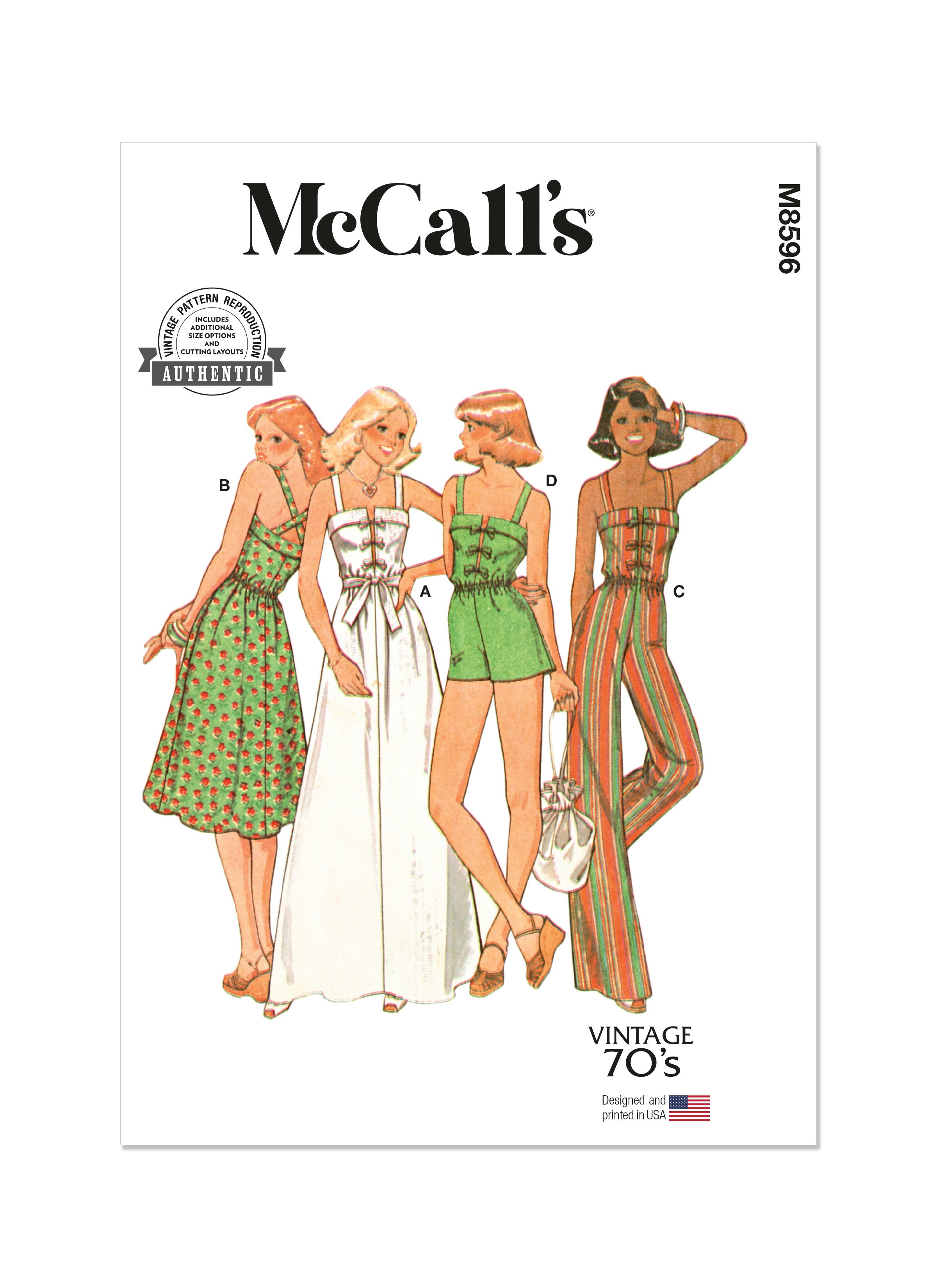 McCall's Dress and Jumpsuit M8596