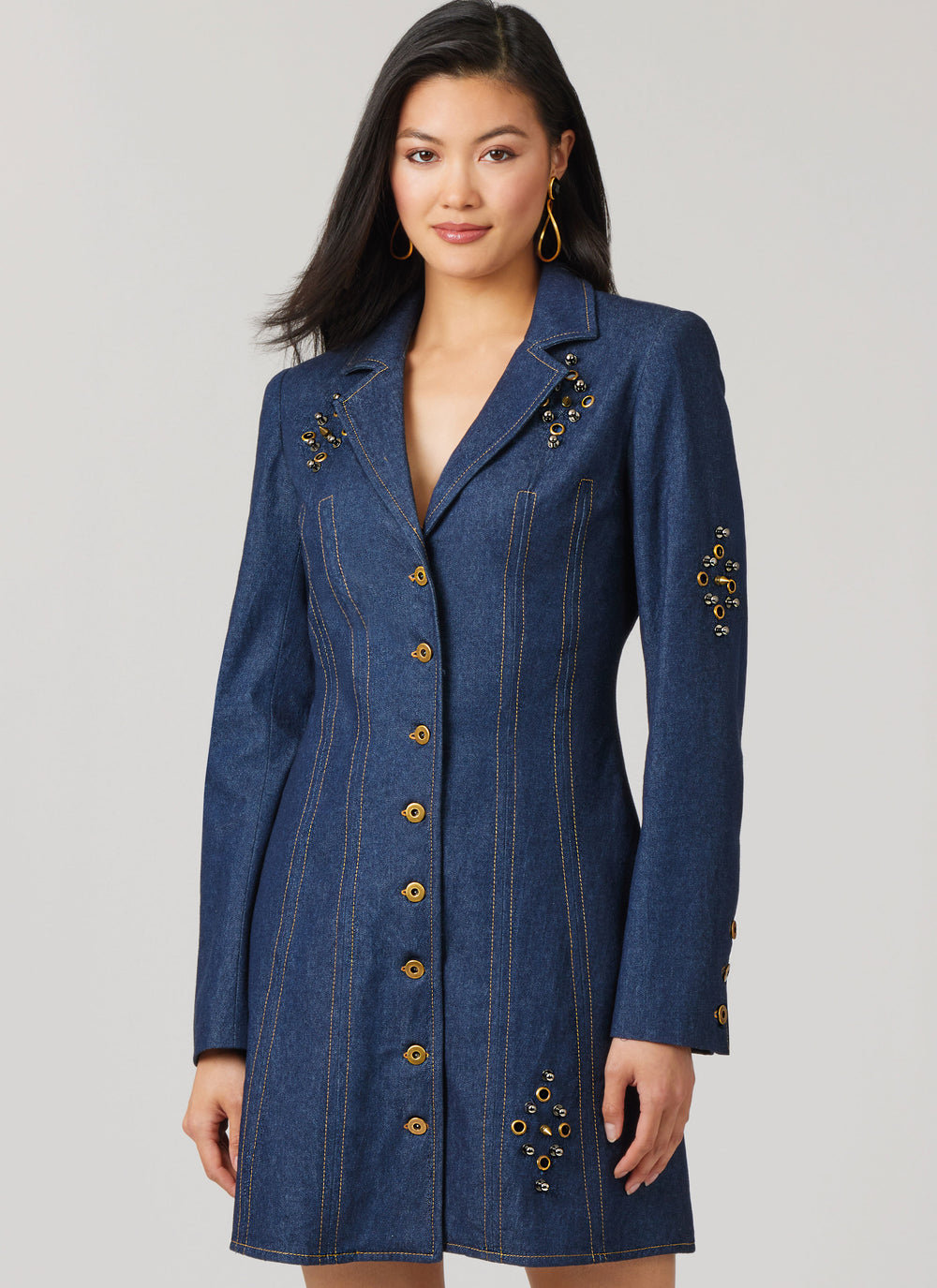 McCall's Misses' Fitted Button Front Mini Dress M8601
