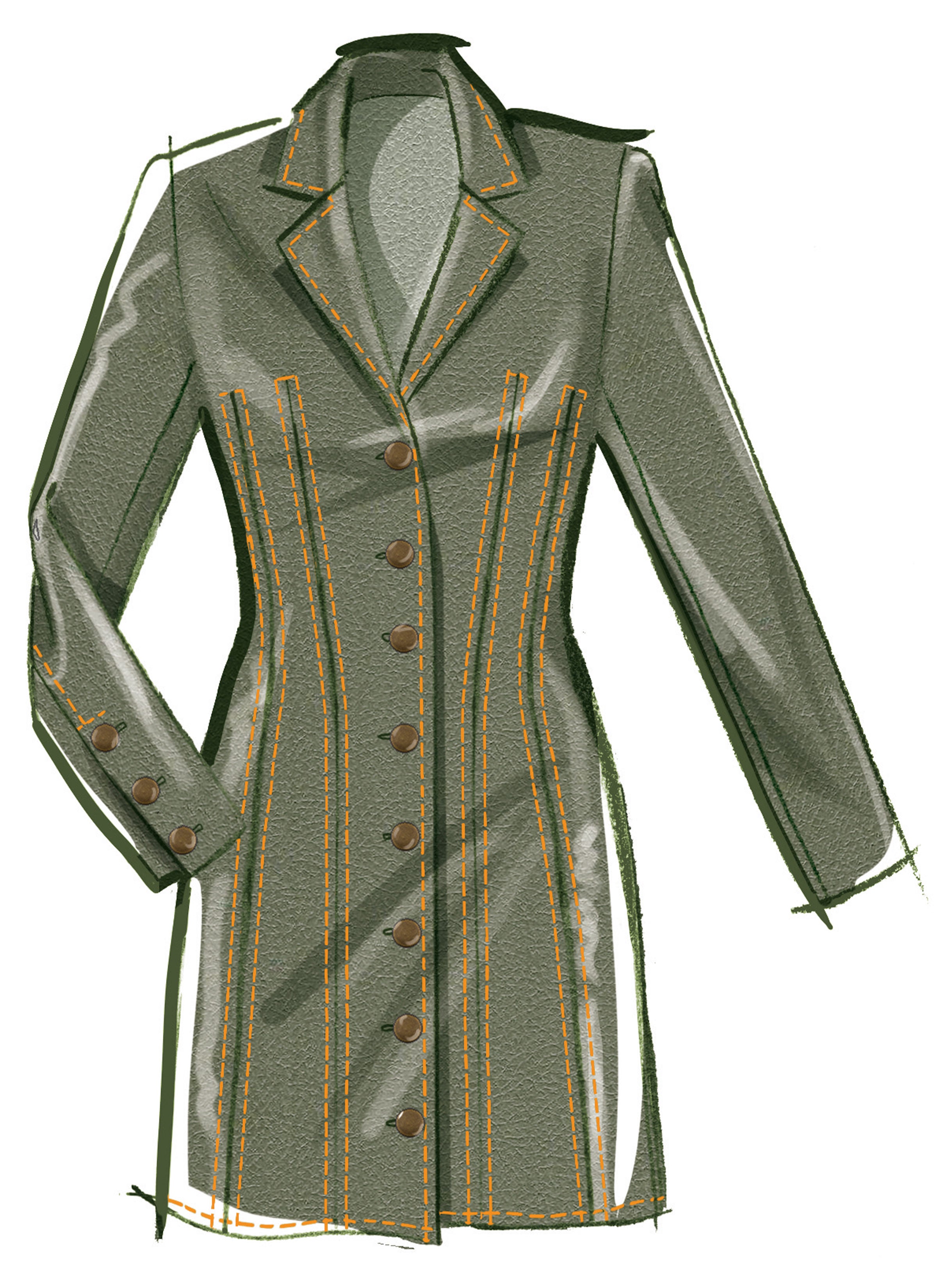 McCall's Misses' Fitted Button Front Mini Dress M8601