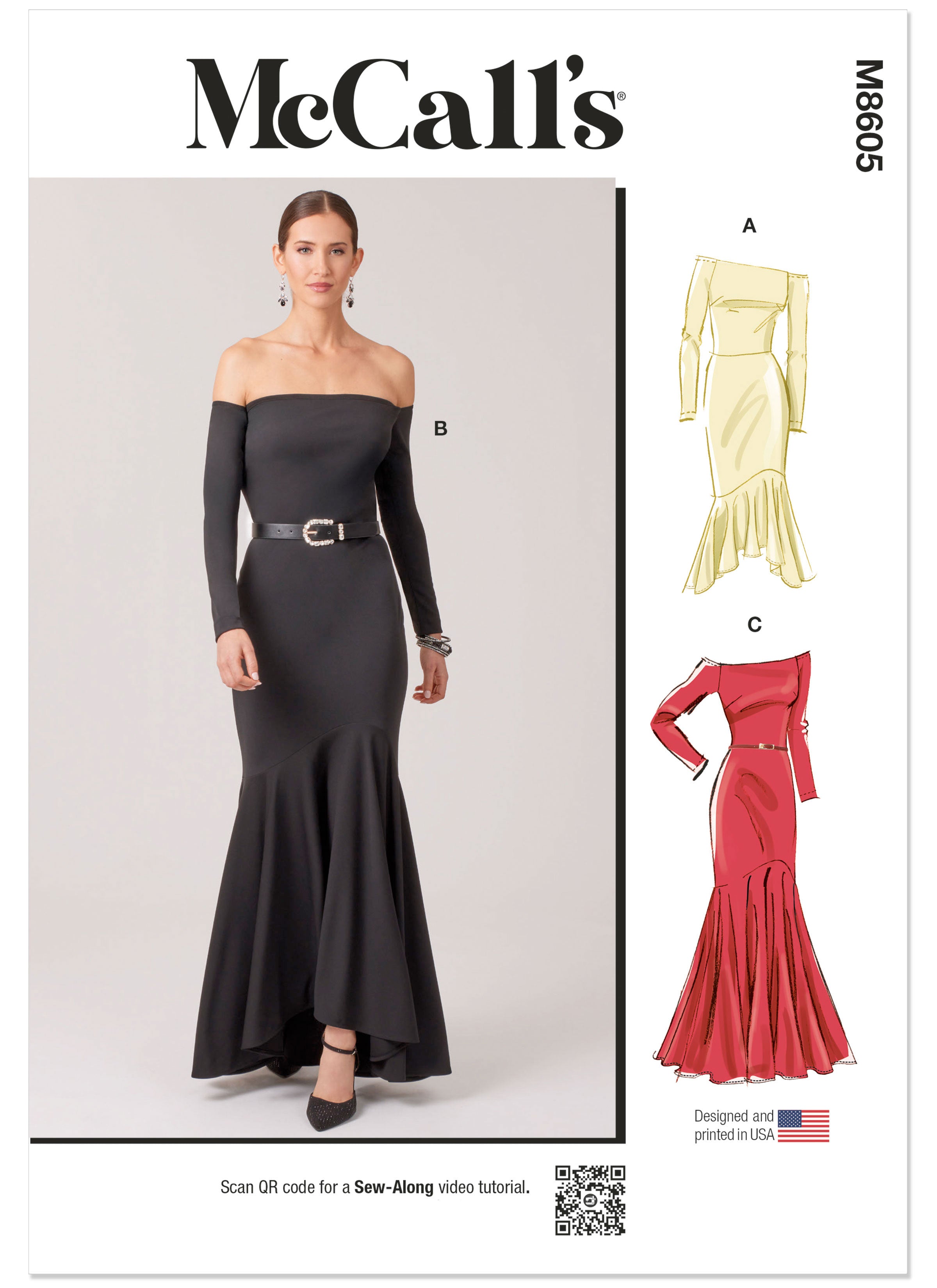 McCall's Misses' Dresses with Petite Lines M8605 – The Fold Line