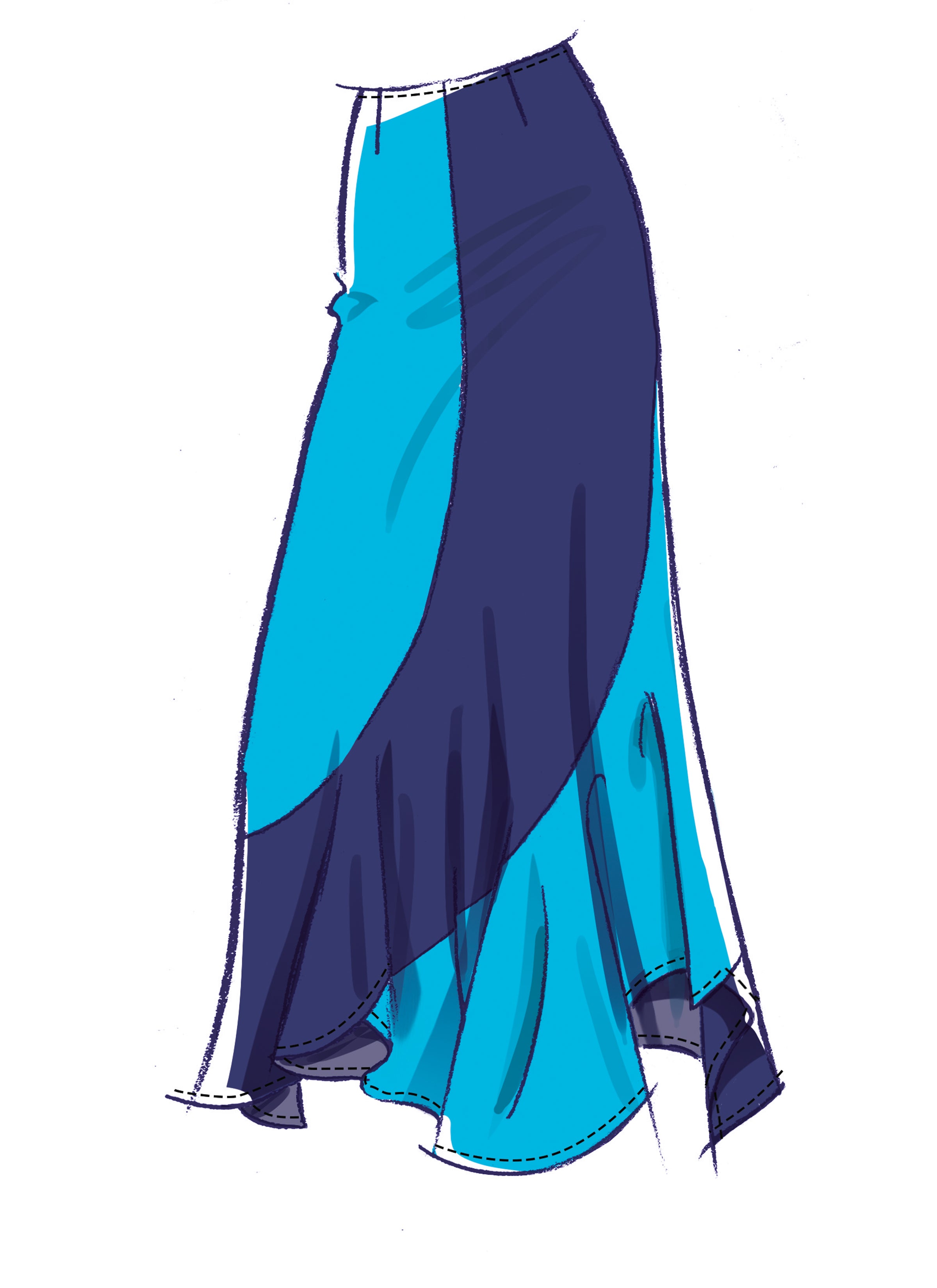 McCall's Misses' Asymmetric Skirt M8608
