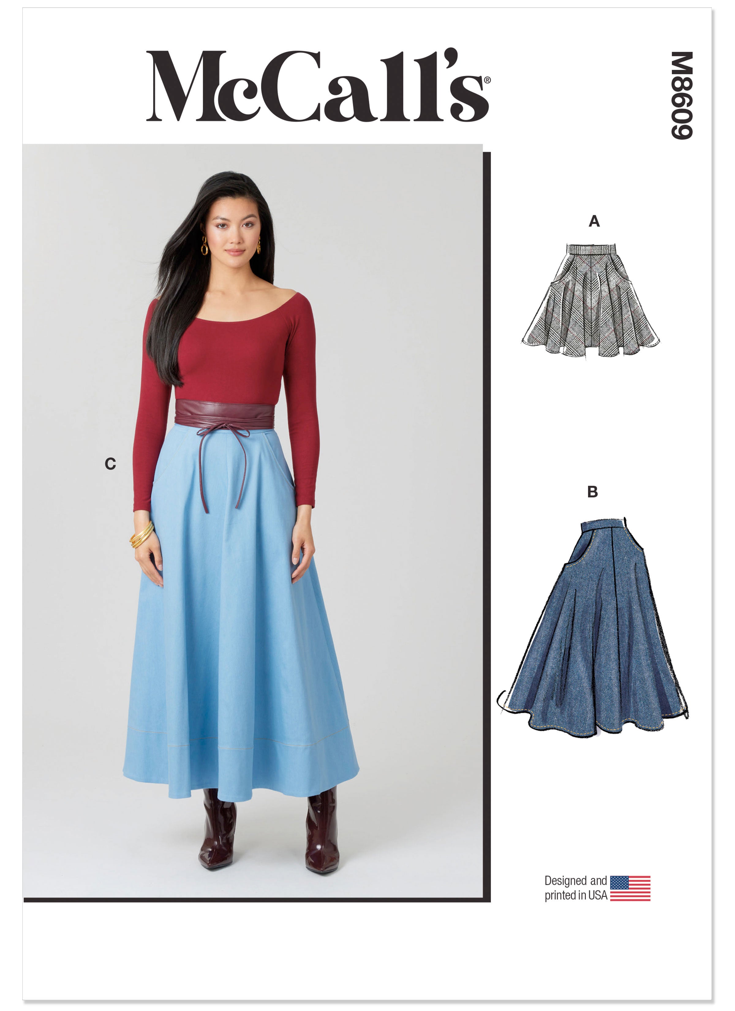 McCall's Misses' Skirt M8609