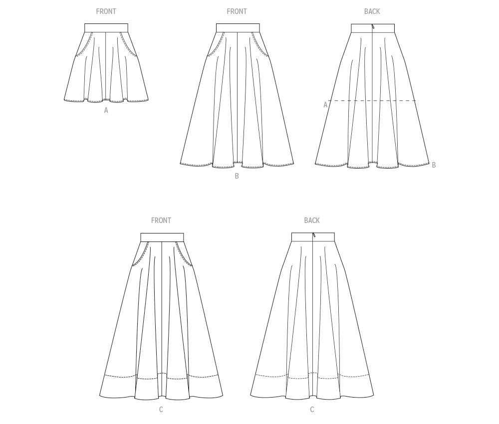 McCall's Misses' Skirt M8609