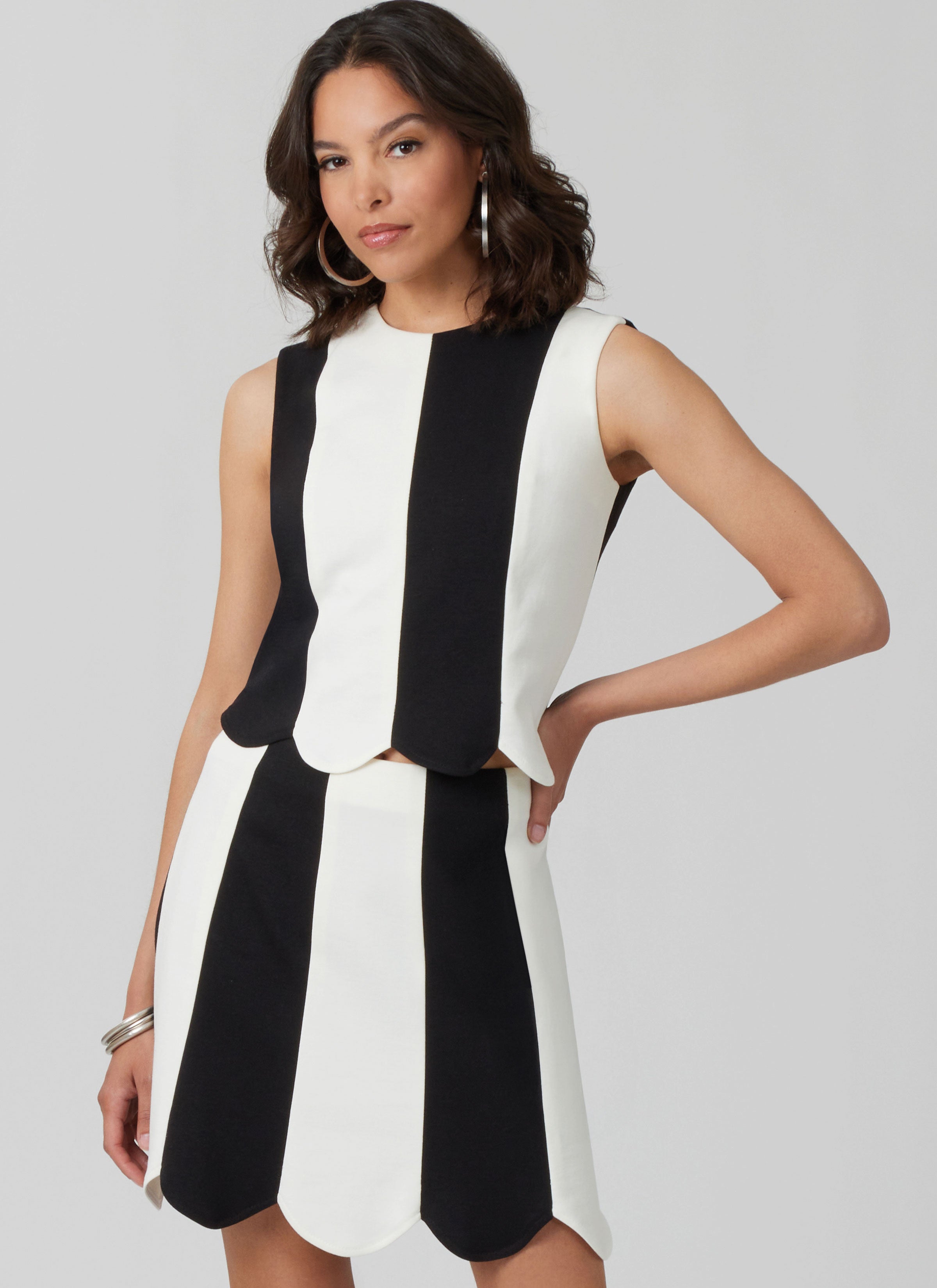 McCall's Misses' Fitted Knit Top and Skirt M8610