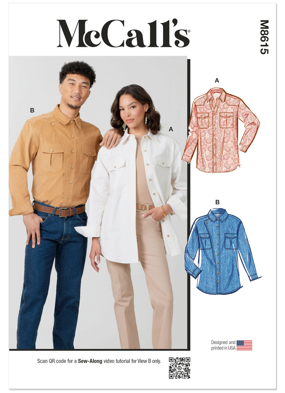 McCall's Unisex Shirts M8615