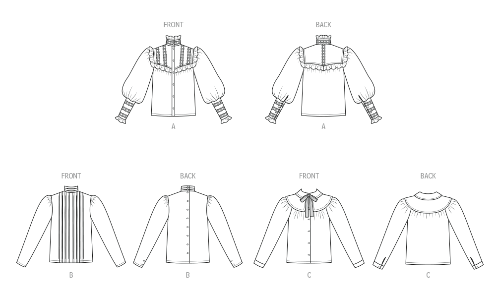 McCall's Misses' Blouses by Laura Ashley M8620