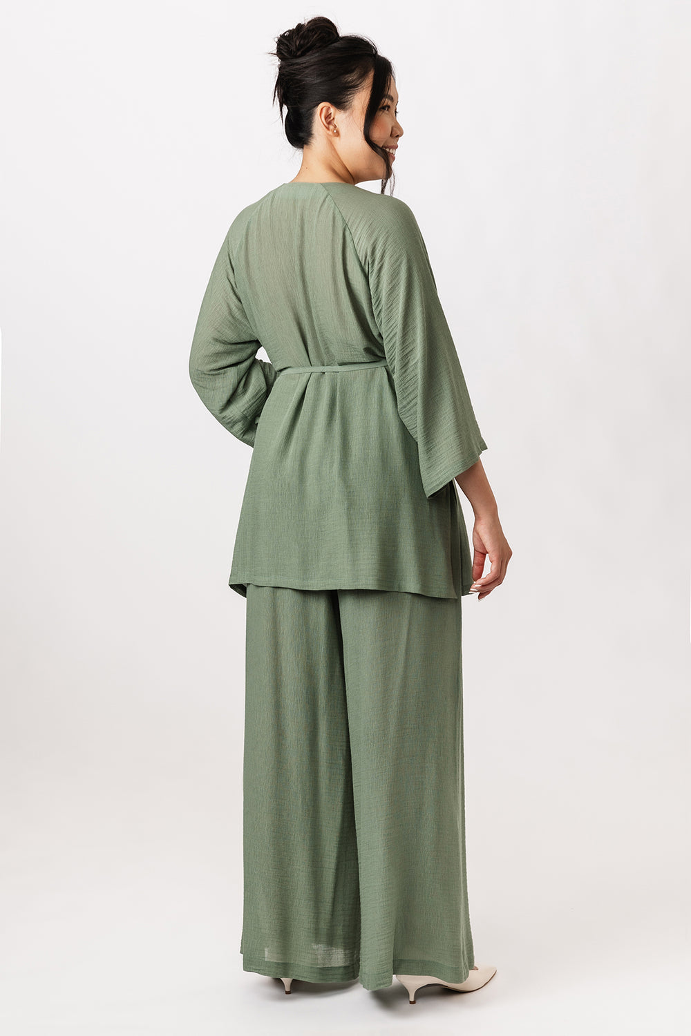 Solid Two Tone Raglan Tunic