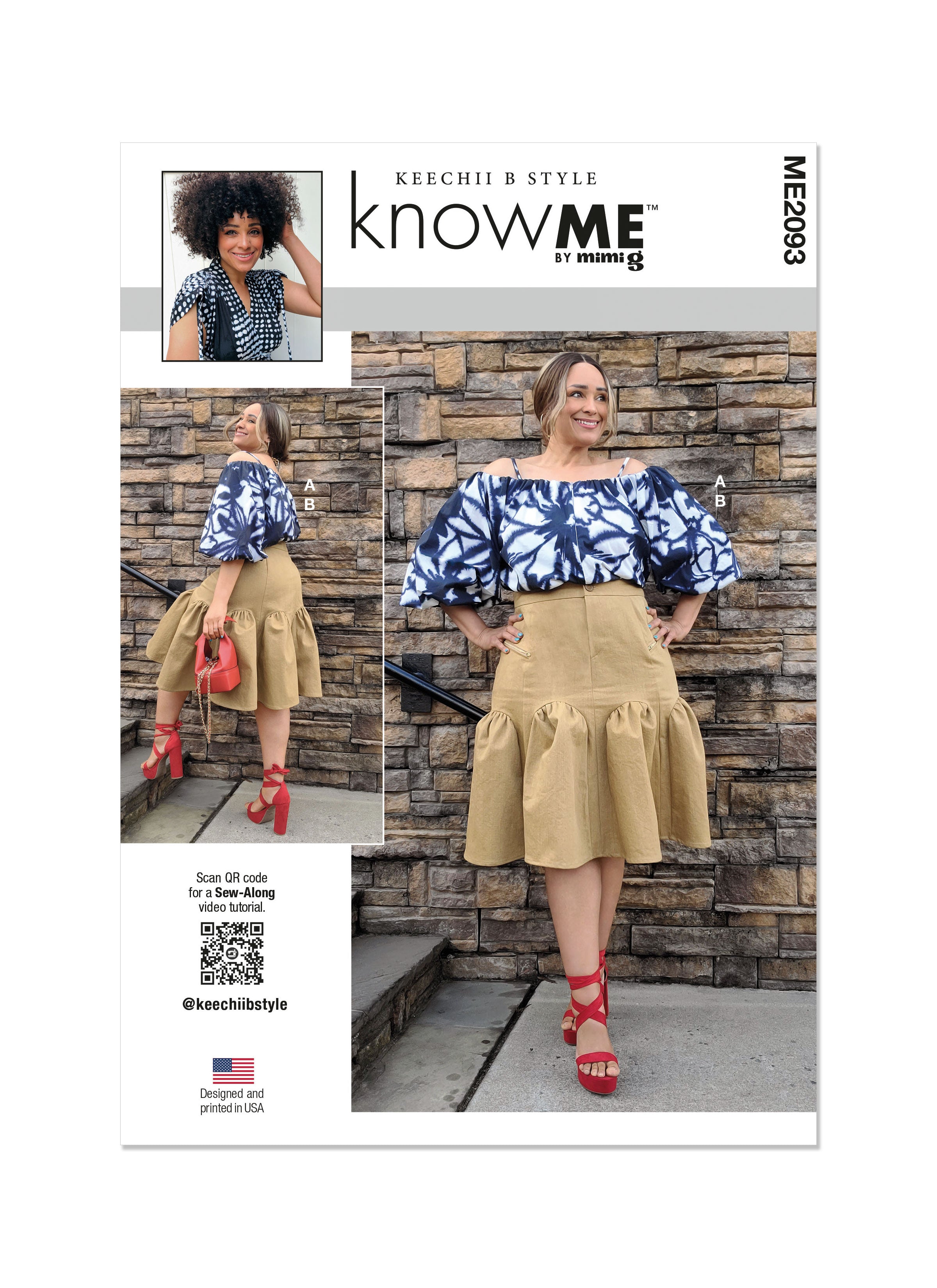 KNOW ME Top & Skirt ME2093