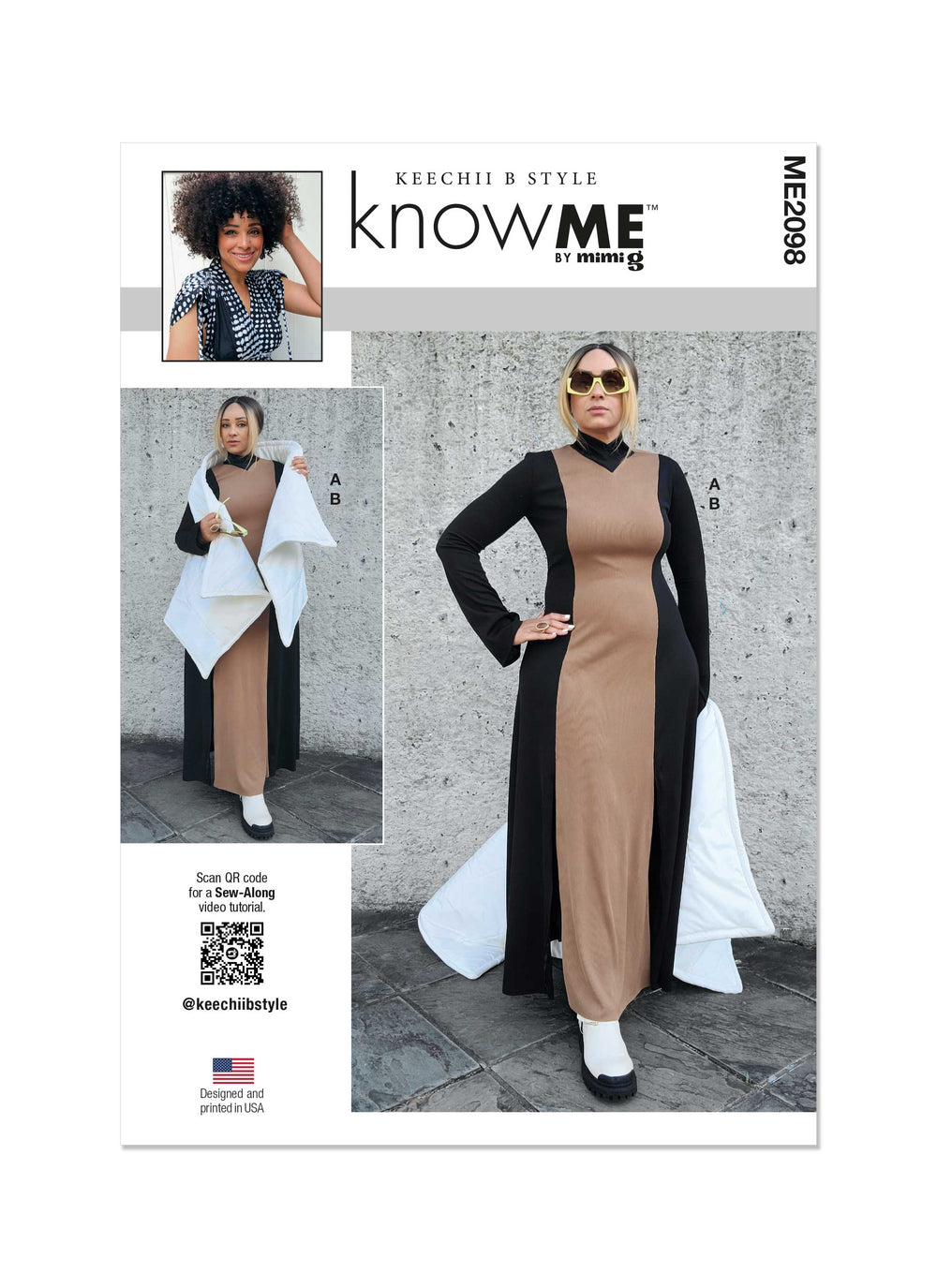 Know Me Knit Dress & Scarf ME2098