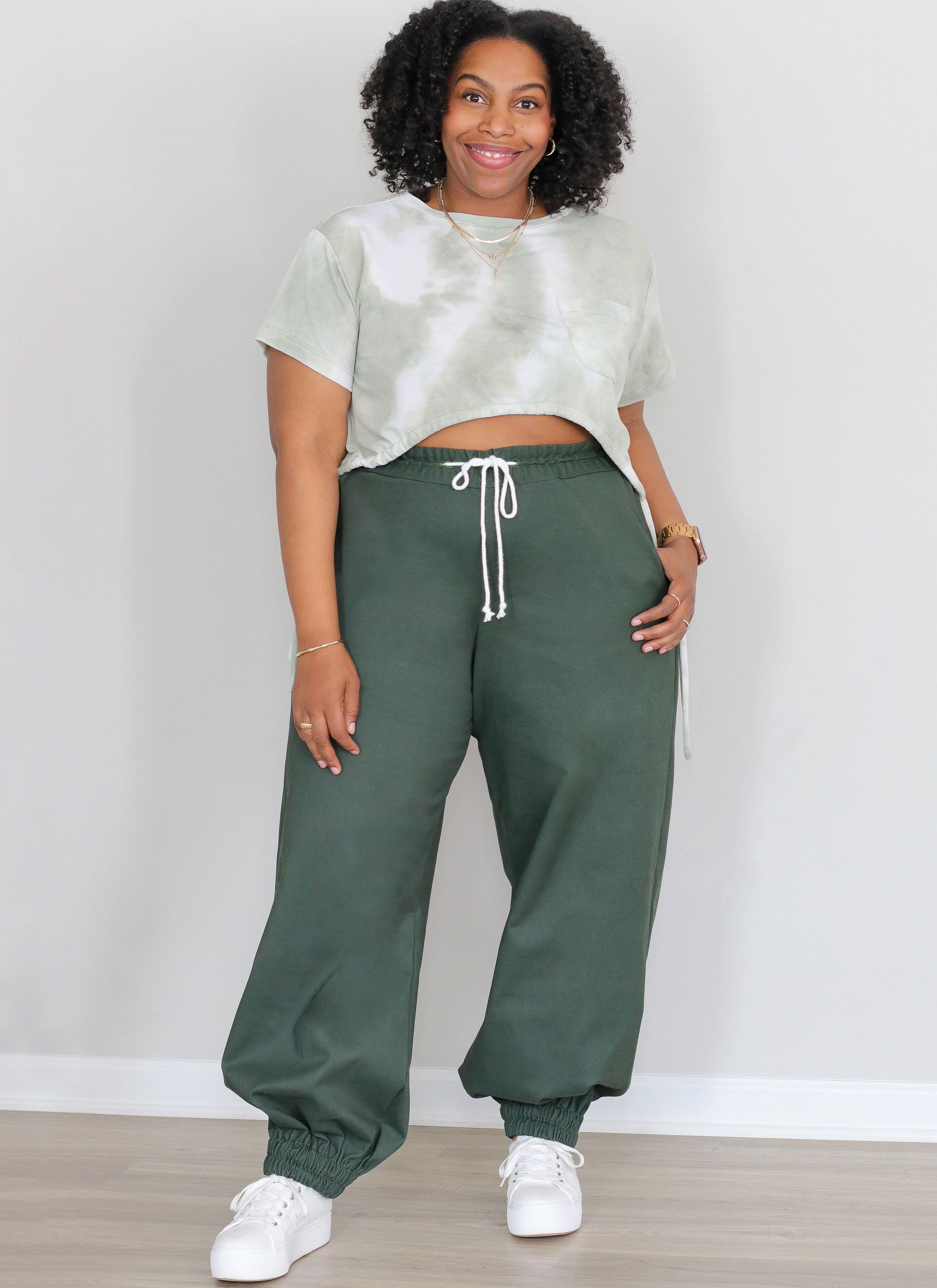 Know Me Knit Top and Woven Pants ME2110