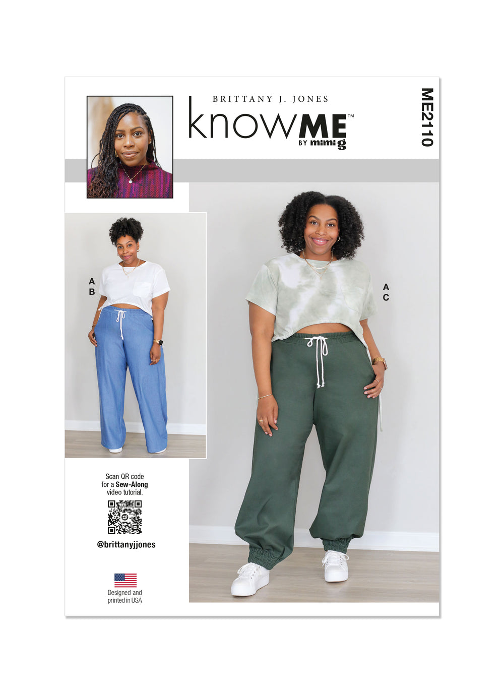 Know Me Knit Top and Woven Pants ME2110