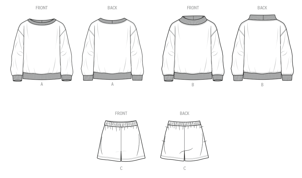 Know Me Unisex Knit Sweatshirts and Shorts ME2131