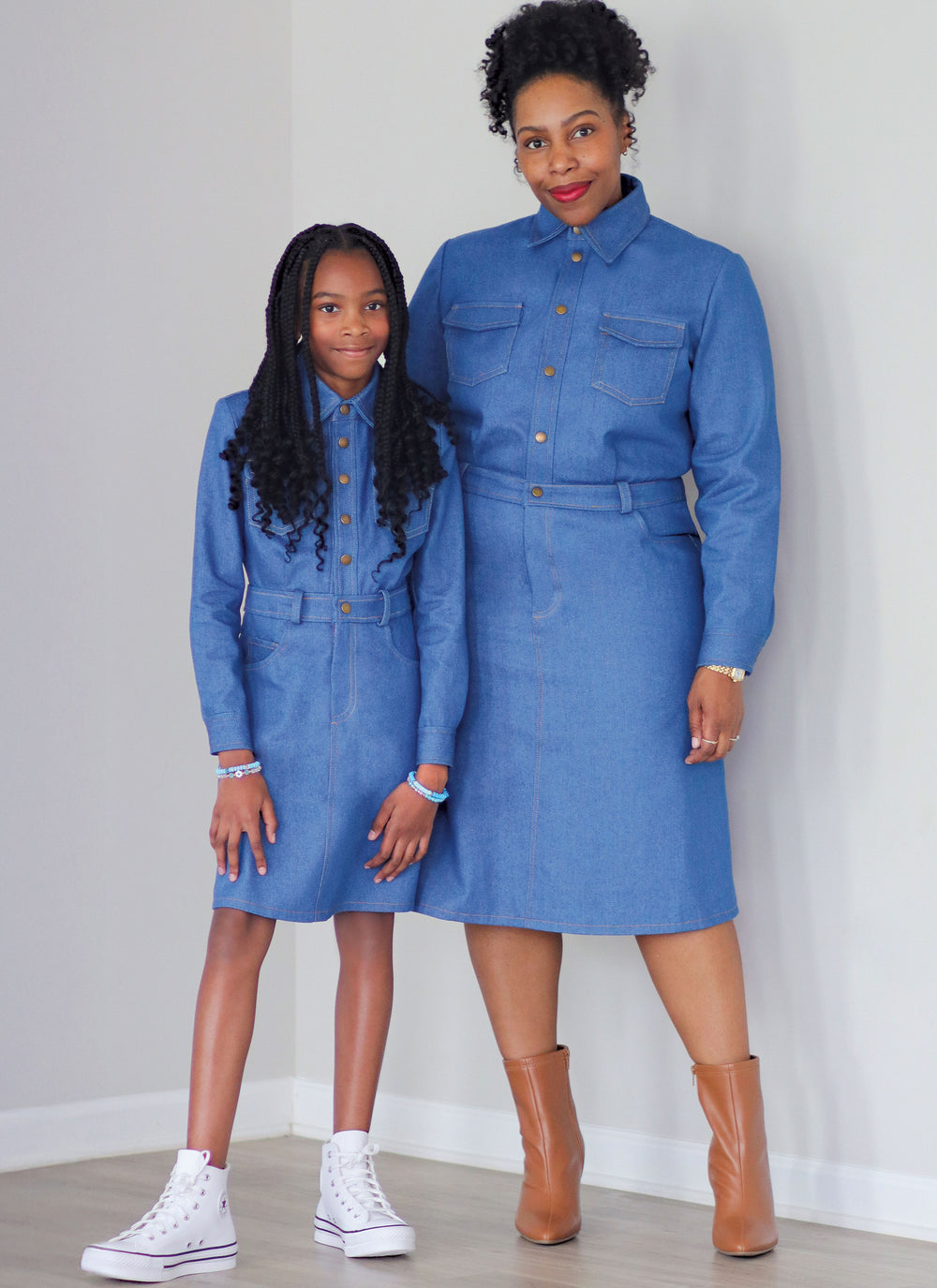 Know Me Girl's and Misses' Denim Dress ME2133