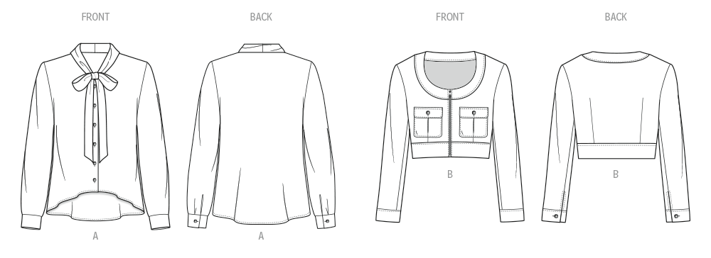 Know Me Misses' Blouse and Jacket ME2137