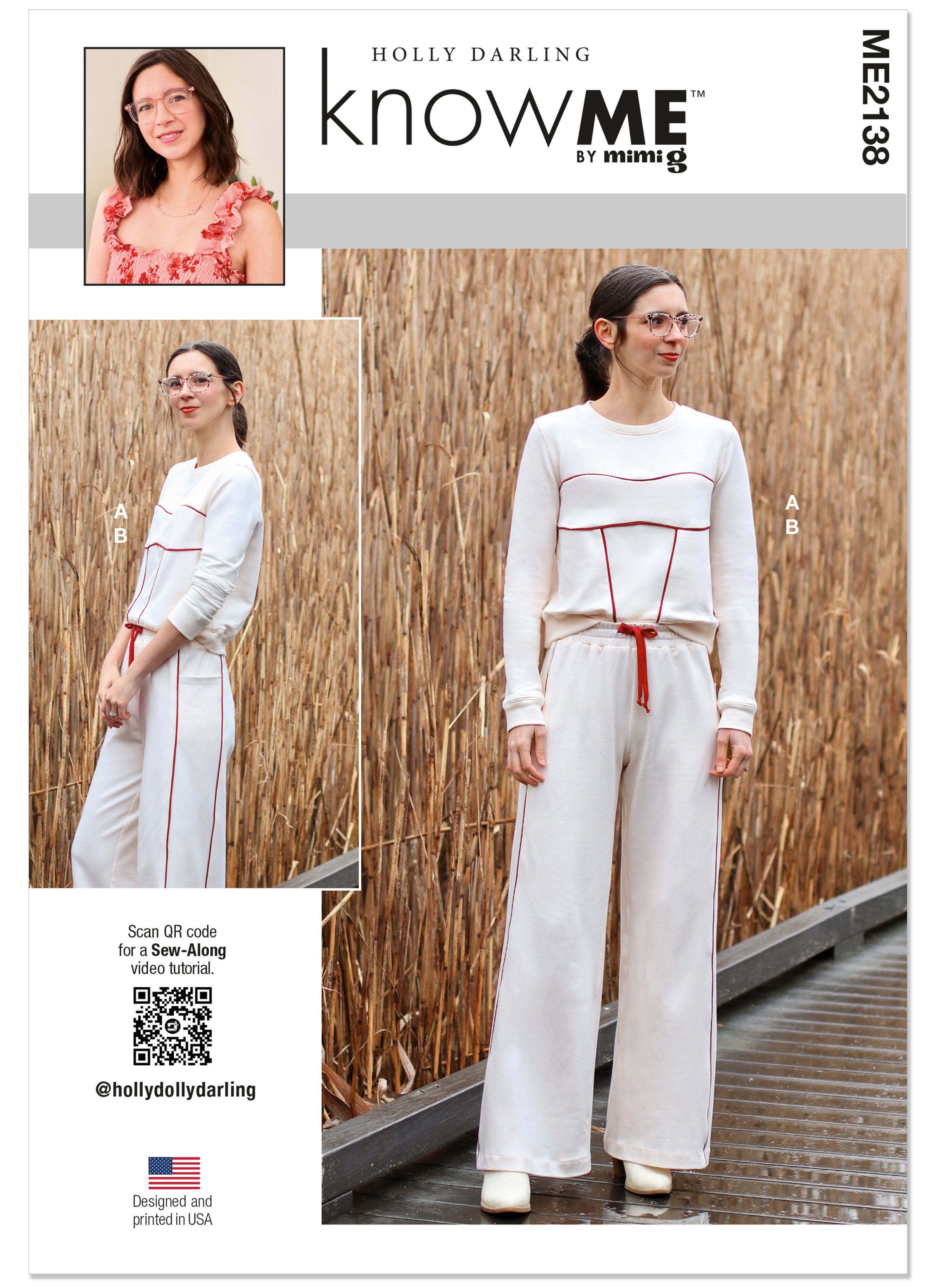 Know Me Misses' Sweatsuit Top and Trousers ME2138