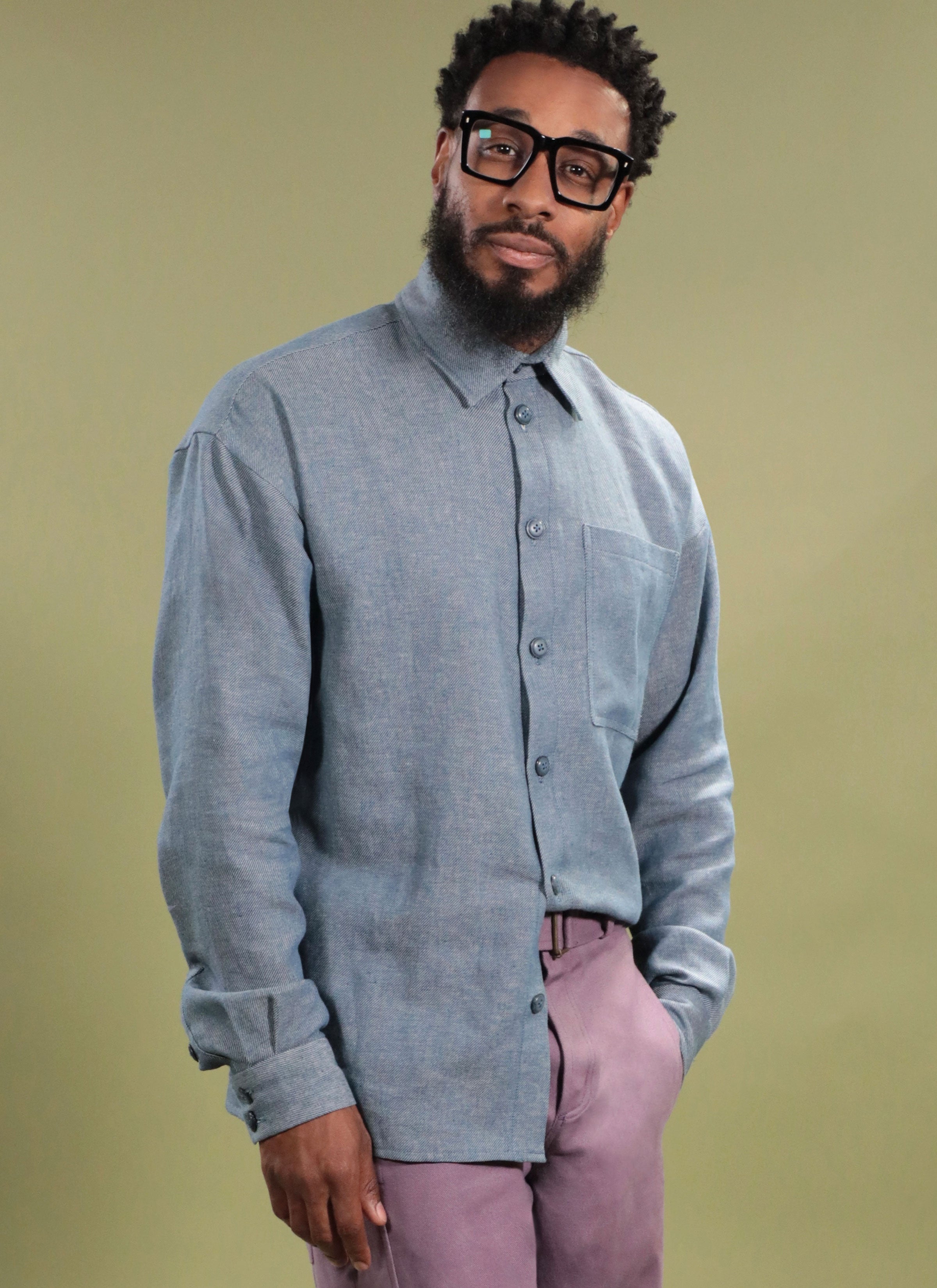 Know Me Men's Shirt and Jeans with Belt ME2142
