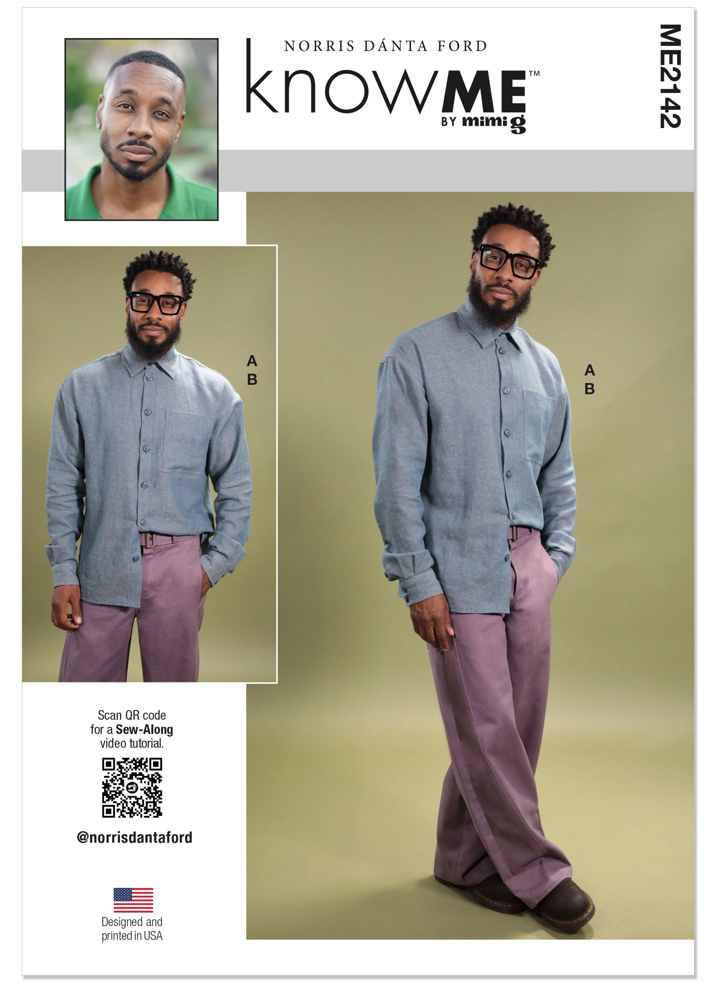 Know Me Men's Shirt and Jeans with Belt ME2142